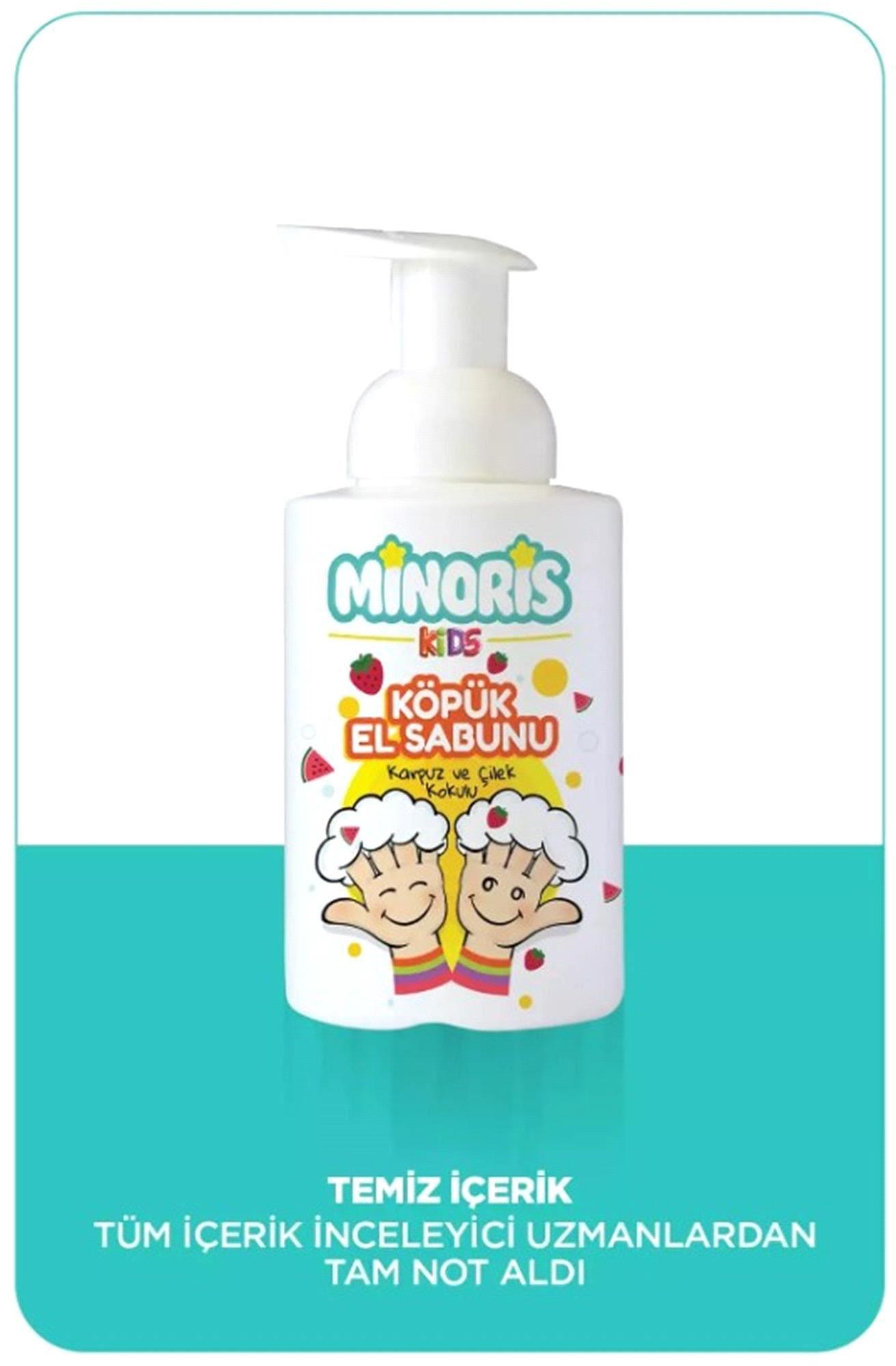 Minoris Kids Organik Karpuz ve Çilek El Köpük El Sabunu 300ml