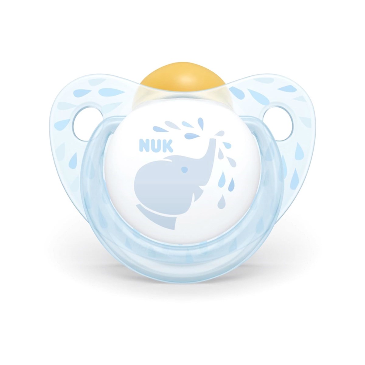 Nuk Baby Blue Kauçuk Emzik 0-6 Ay Fil Desenli 726034