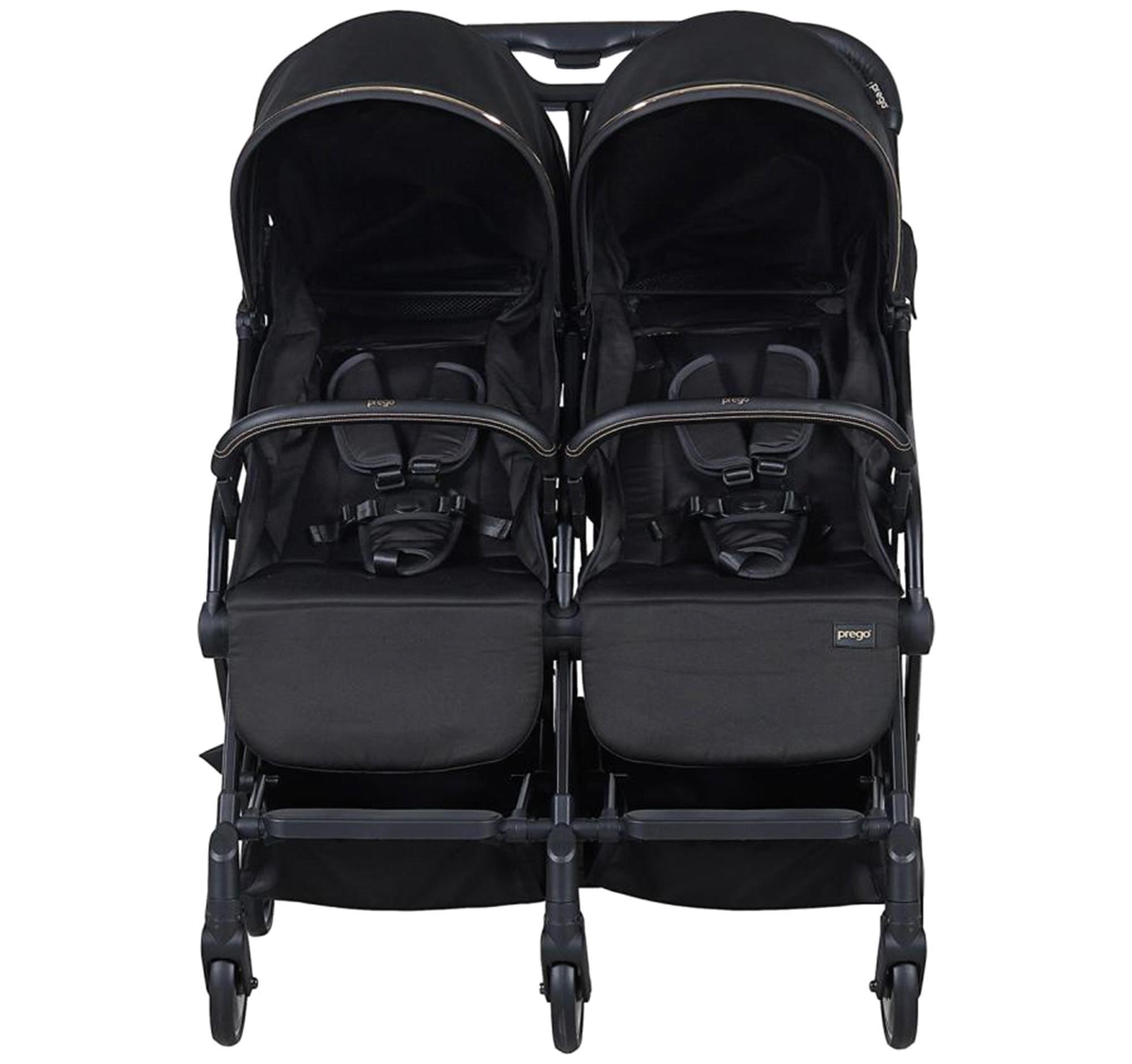 Prego London İkiz Bebek Arabası Siyah 2236