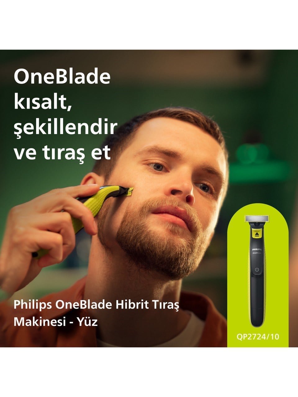 Philips QP2724/10 Oneblade Yüz Şekillendirici