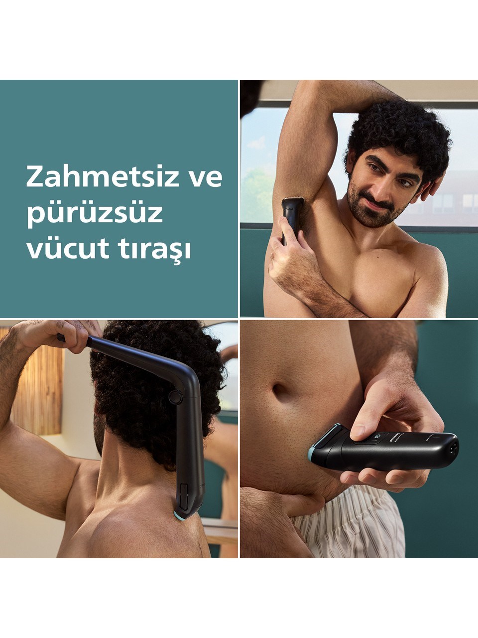 Philips Vücut Bakım 5000 Serisi Duşa Uygun, Hassas Bölge ve Vücut Tıraş Makinesi - BG5475/15