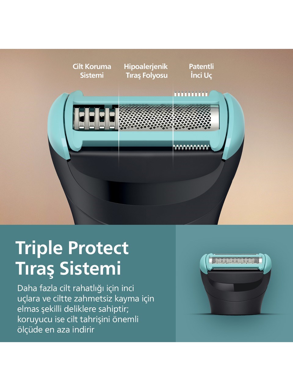 Philips Vücut Bakım 5000 Serisi Duşa Uygun, Hassas Bölge ve Vücut Tıraş Makinesi - BG5475/15