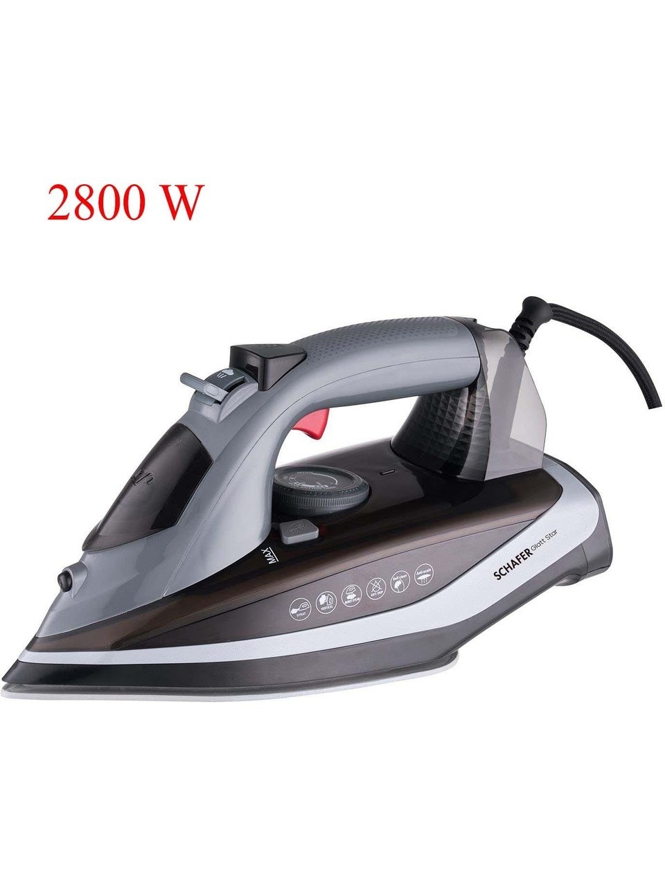 Schafer Glatt Star Buharlı Ütü 2800 W Gri