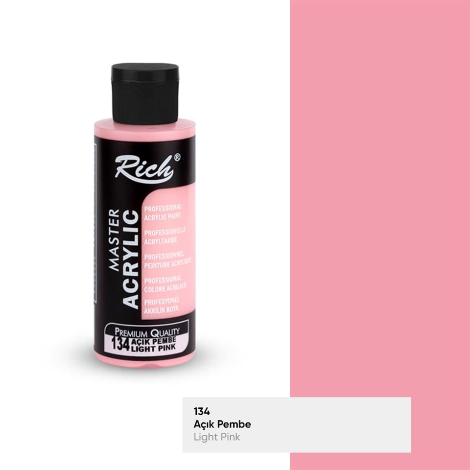 AKRİLİK BOYA 134 AÇIK PEMBE