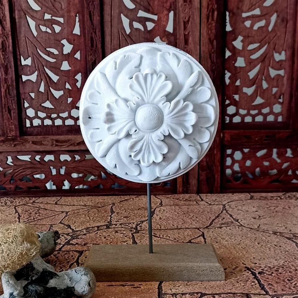 Tablalı Yuvarlak Dekor Çiçek M 268