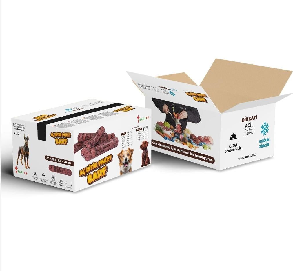 Mix Barf 20 kg Aç Bitir Paket Köpek Maması