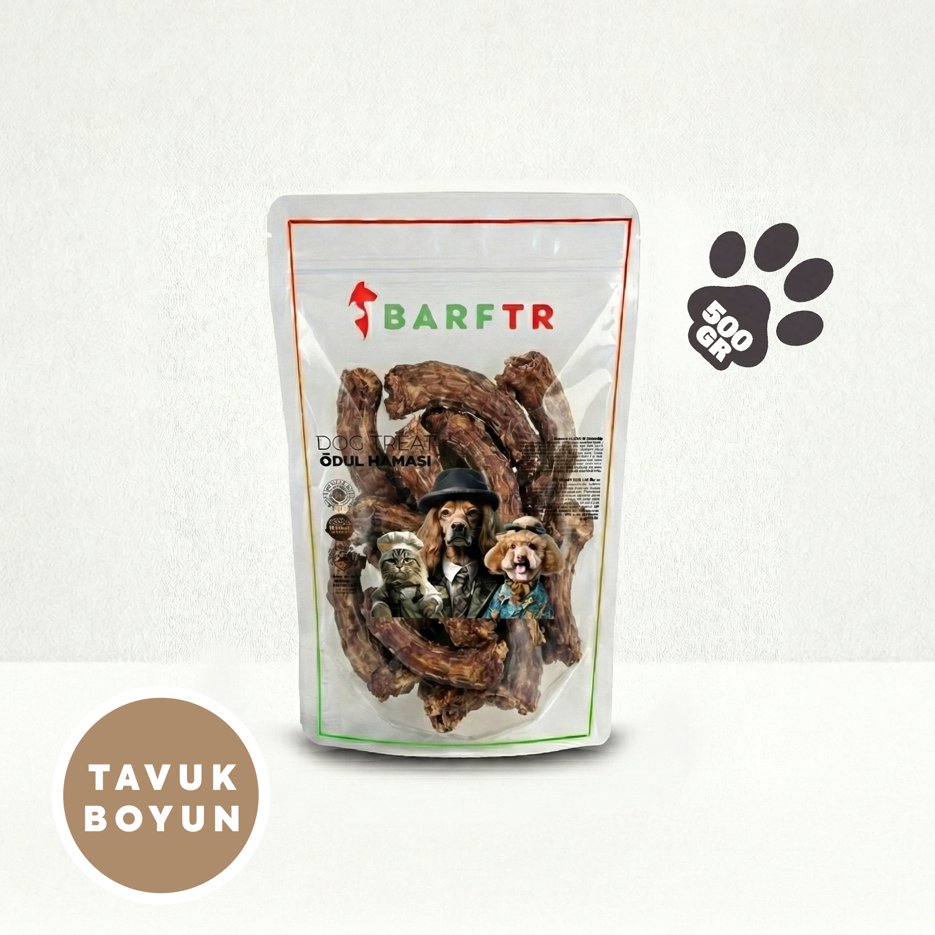 Tavuk Boyun Atıştırmalık Ödül Maması 500 Gram Köpekler İçin