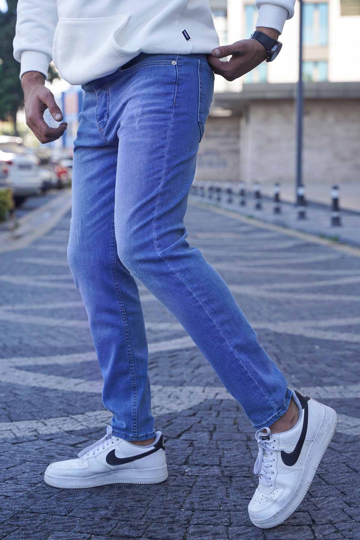 Açık Mavi Skinny Fit Jean T6315