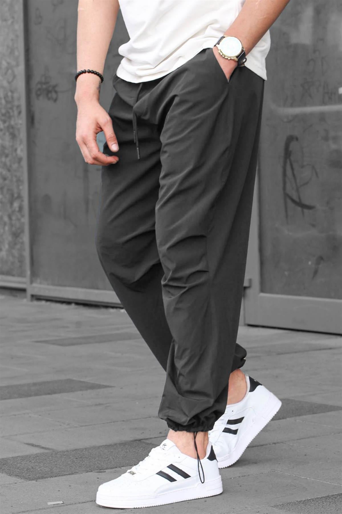 Antrasit Regular Fit Erkek Paraşüt Pantolon 6504