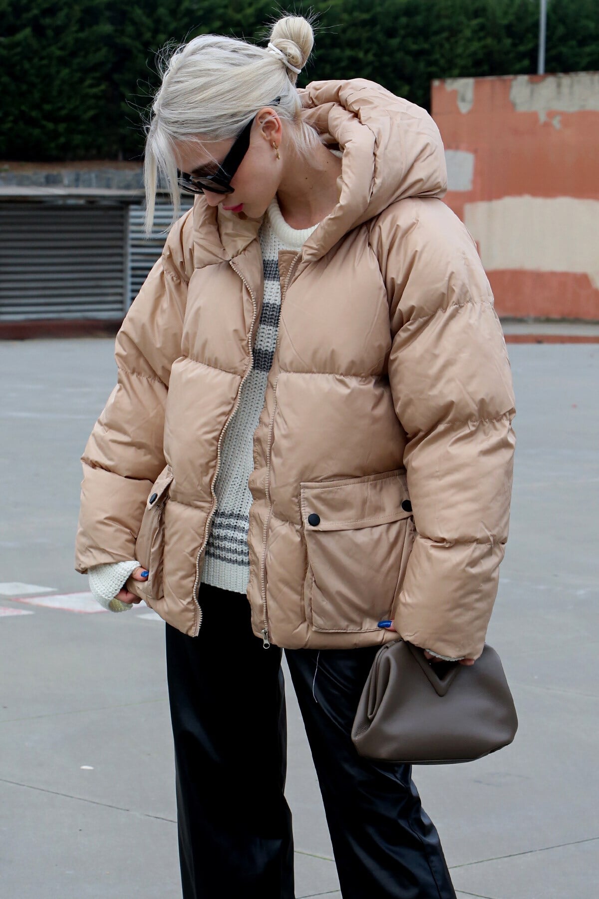 Beige Oversize Pocket Jacket MG1358