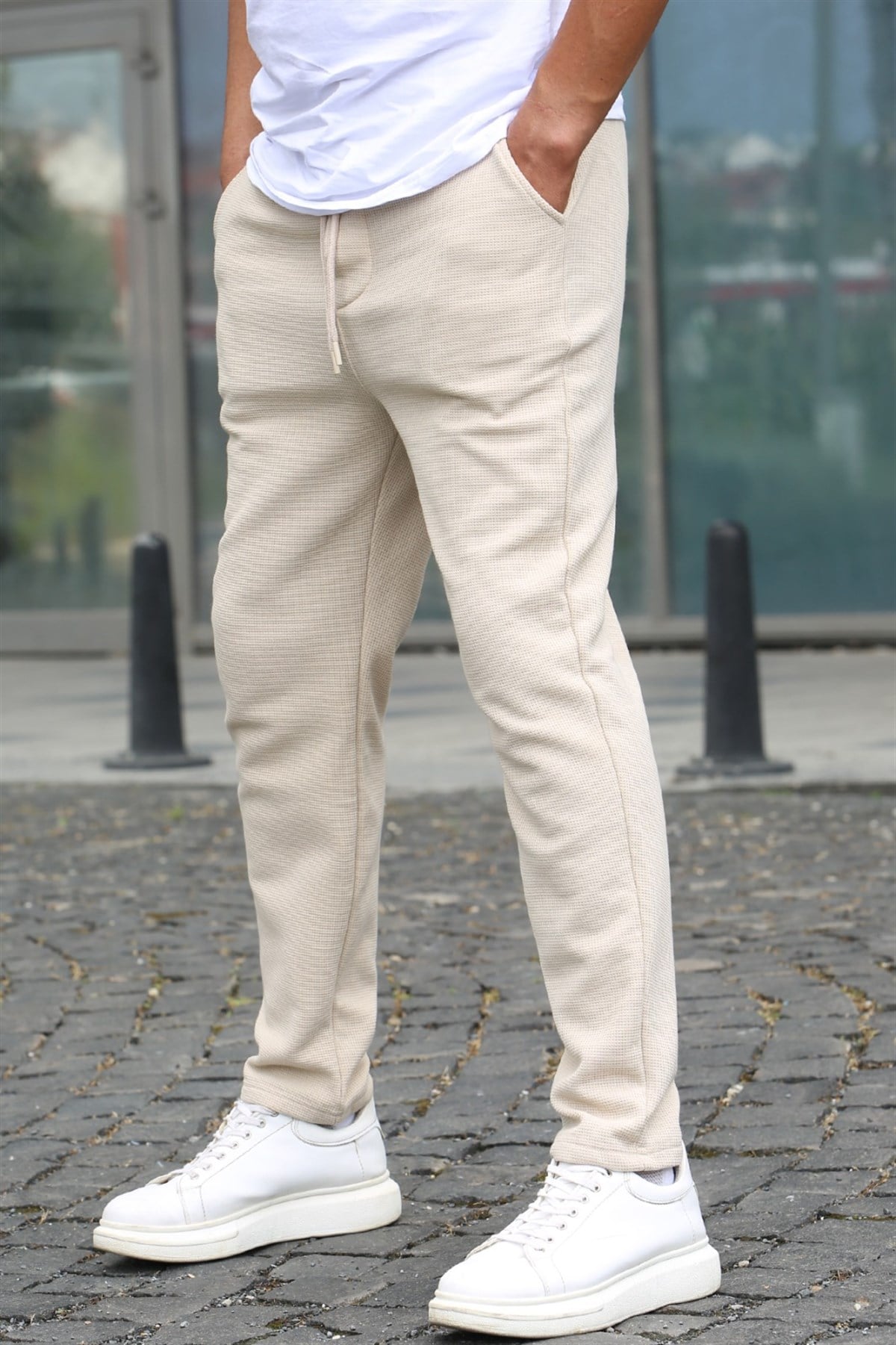 Bej Relaxed Fit Jogger Pantolon 5480