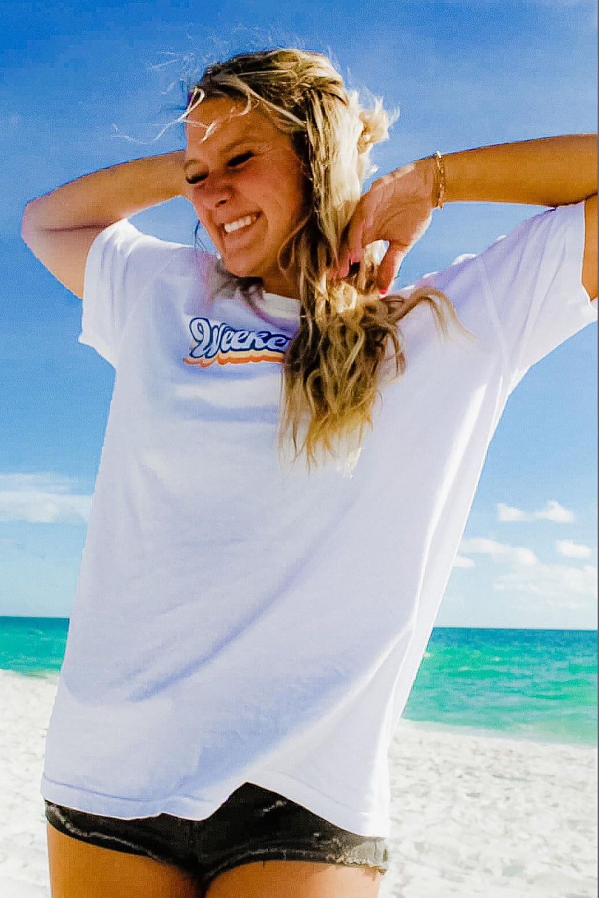 Mad Girls White T-shirt MG1429
