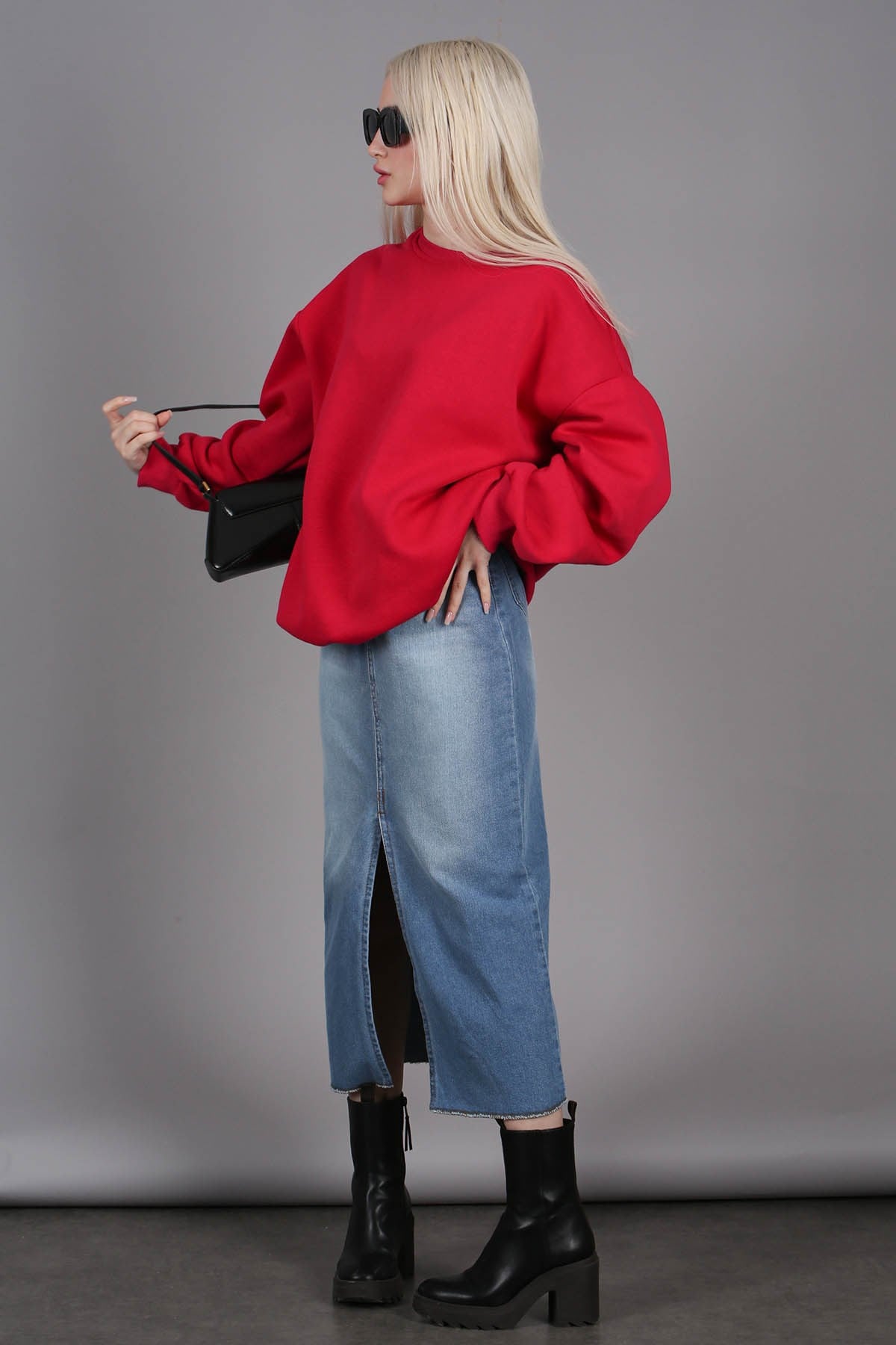 Ice Blue Jeans Skirt MG1558