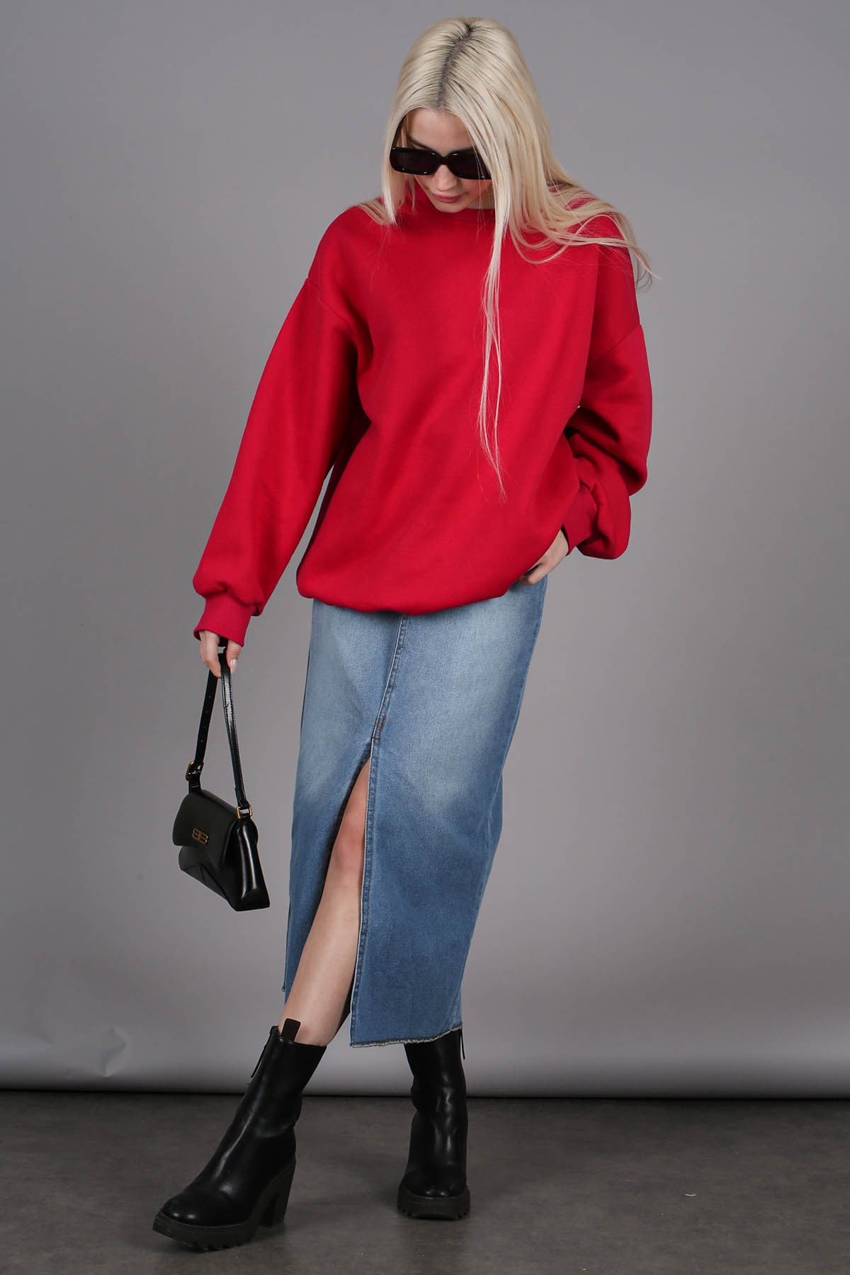Ice Blue Jeans Skirt MG1558
