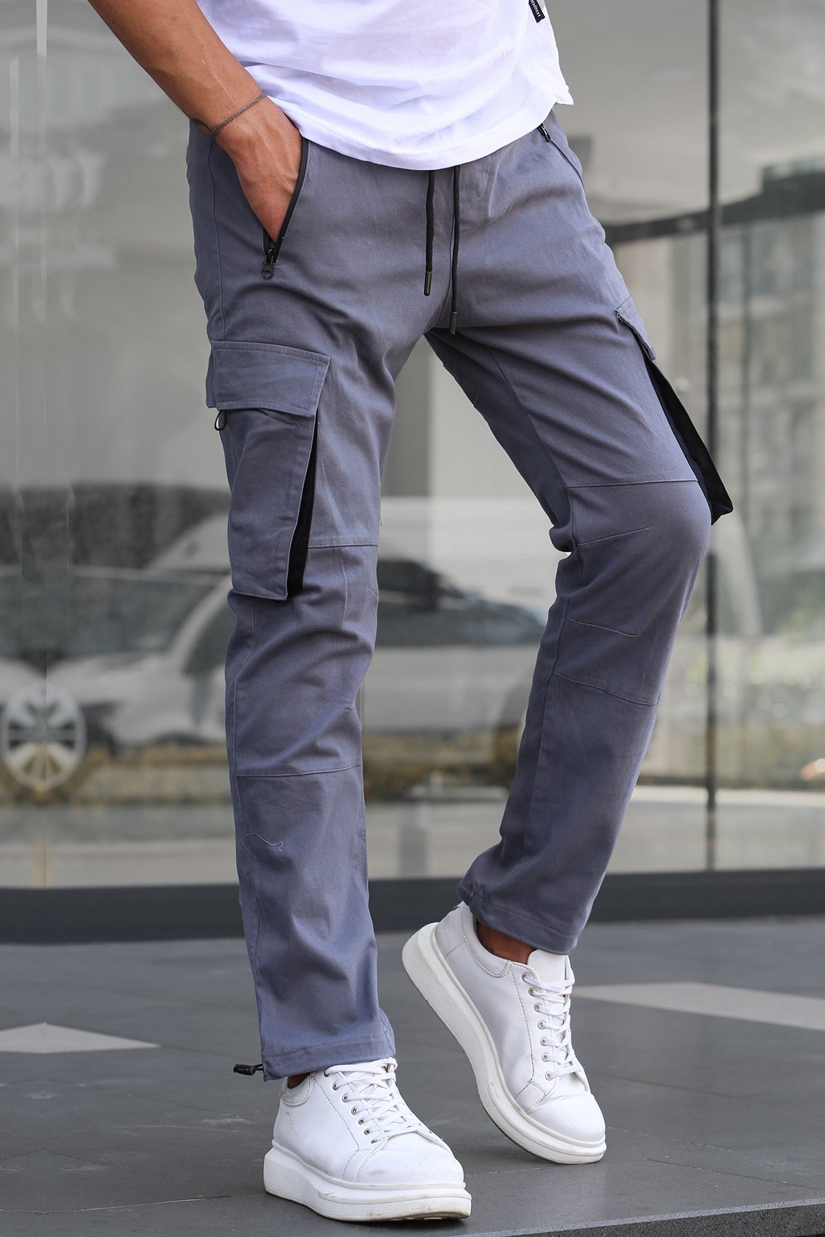 Füme Kargo Cep Jogger Pantolon 5791