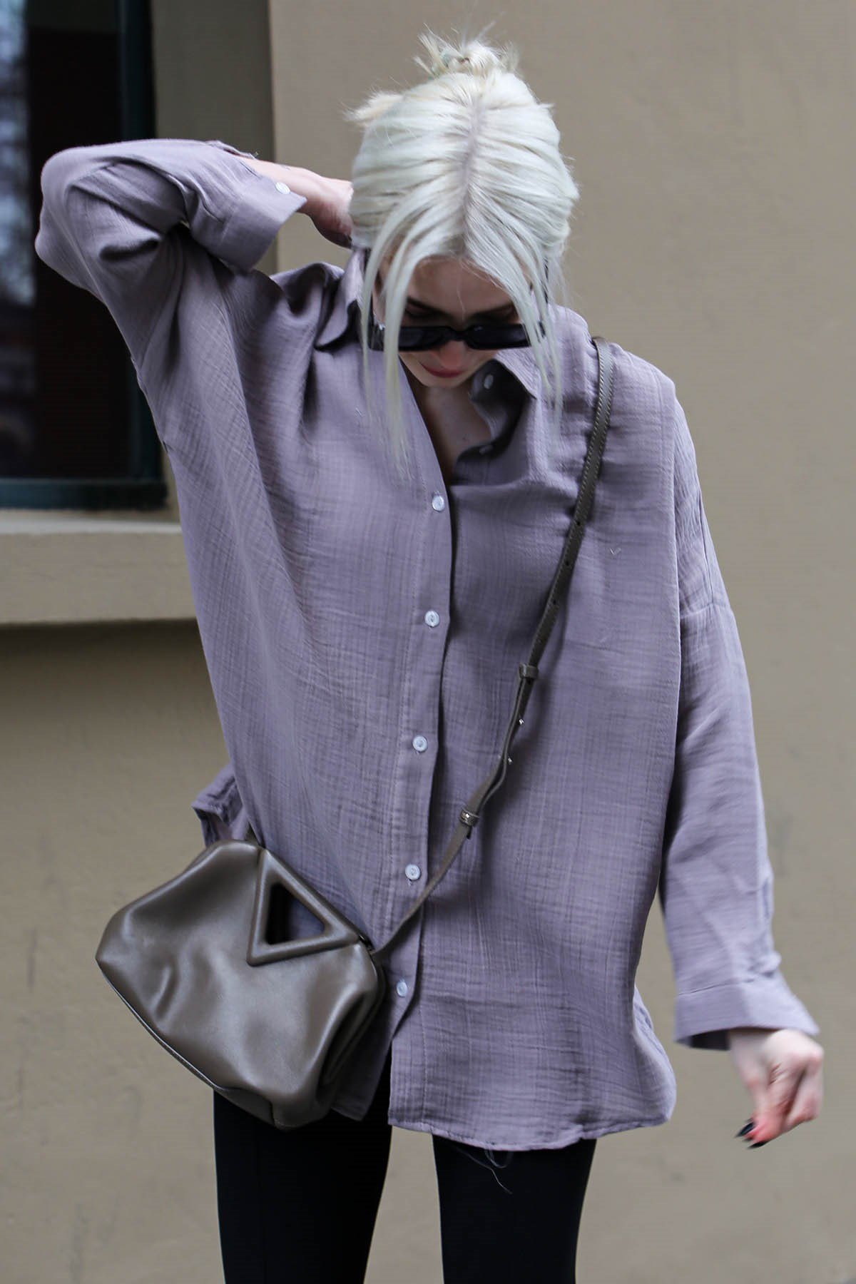 Füme Muslin Kumaş Basic Kadın Gömlek MG1660