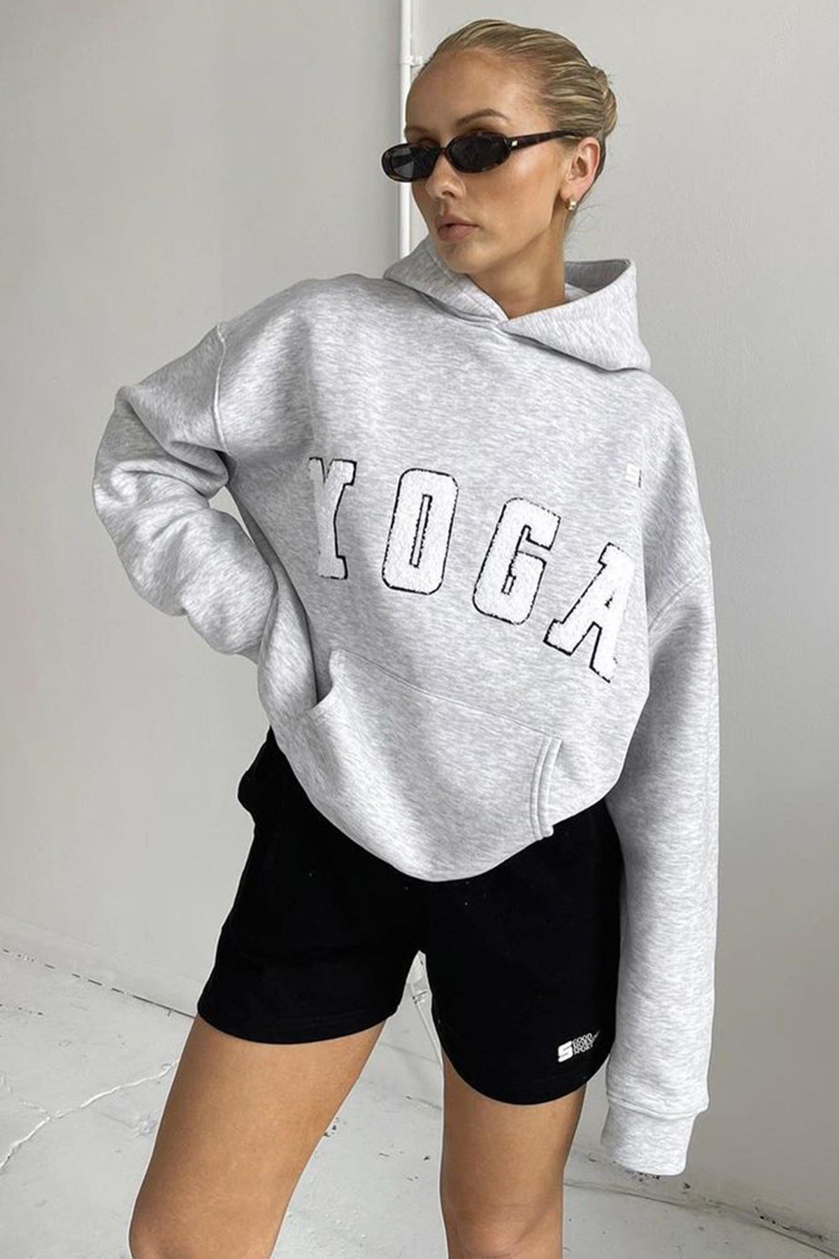 Grimelanj Nakışlı Kapüşonlu Sweatshirt MG1580