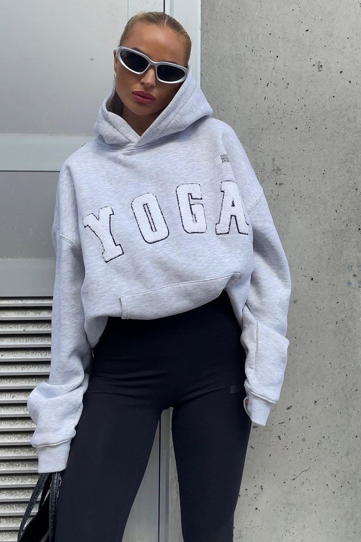 Grimelanj Nakışlı Kapüşonlu Sweatshirt MG1580