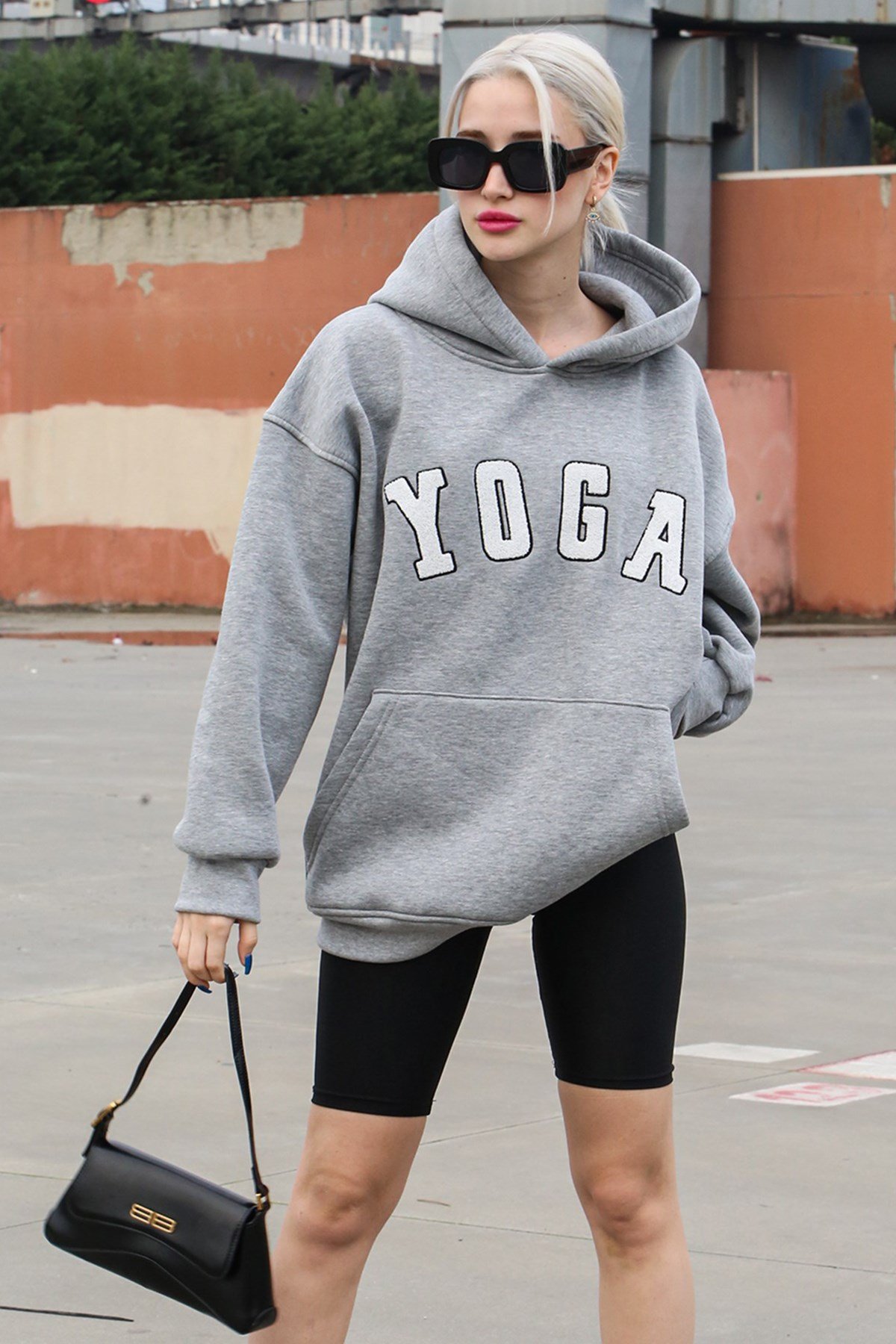Grimelanj Nakışlı Kapüşonlu Sweatshirt MG1580