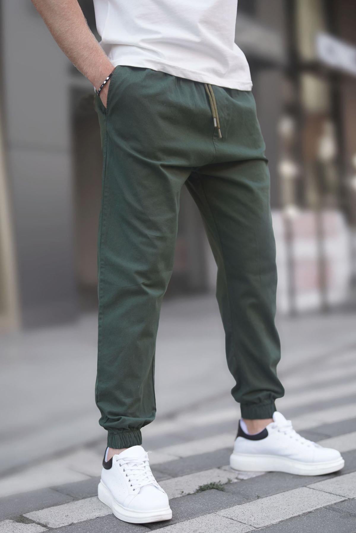 Haki Relaxed Jogger Pantolon 6853