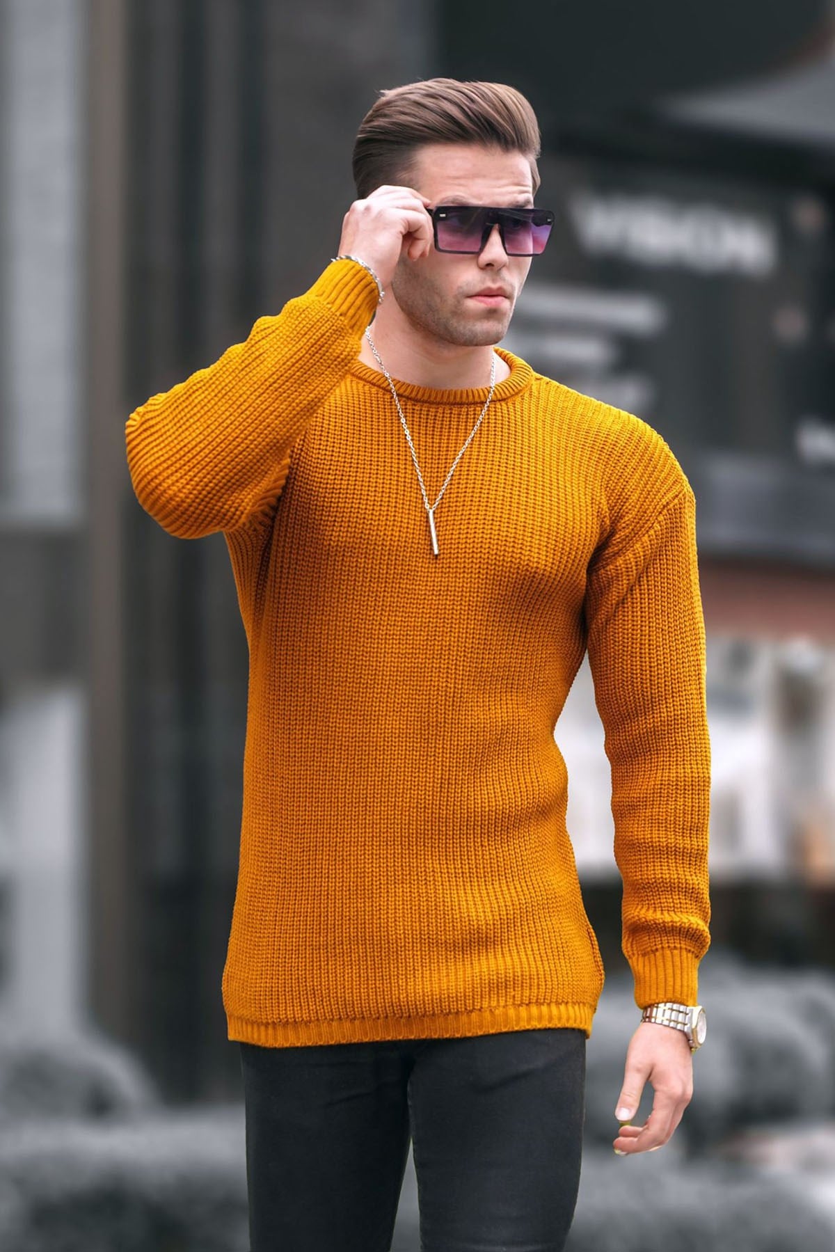 Hardal Basic Triko Erkek Kazak 5990