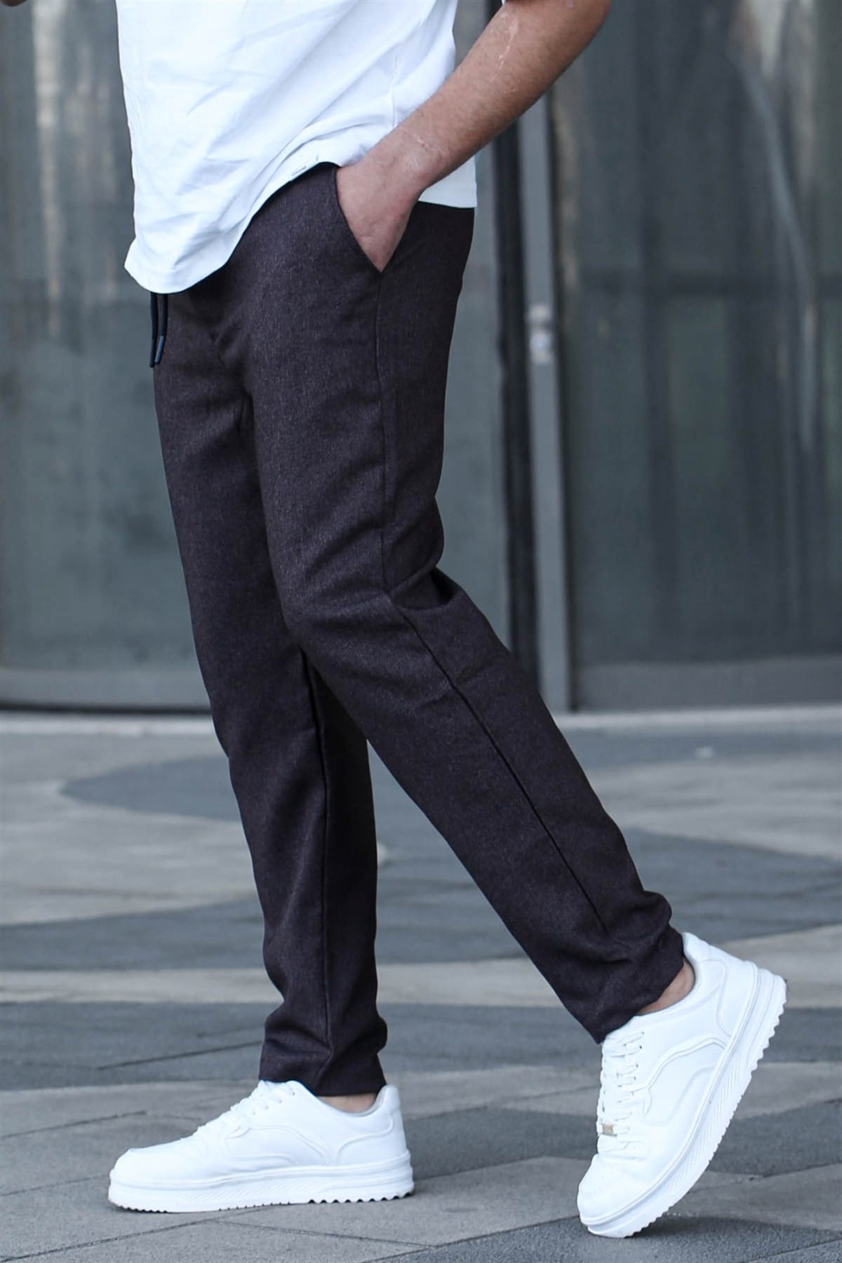 Brown Regular Fit Jogger Trousers 5481