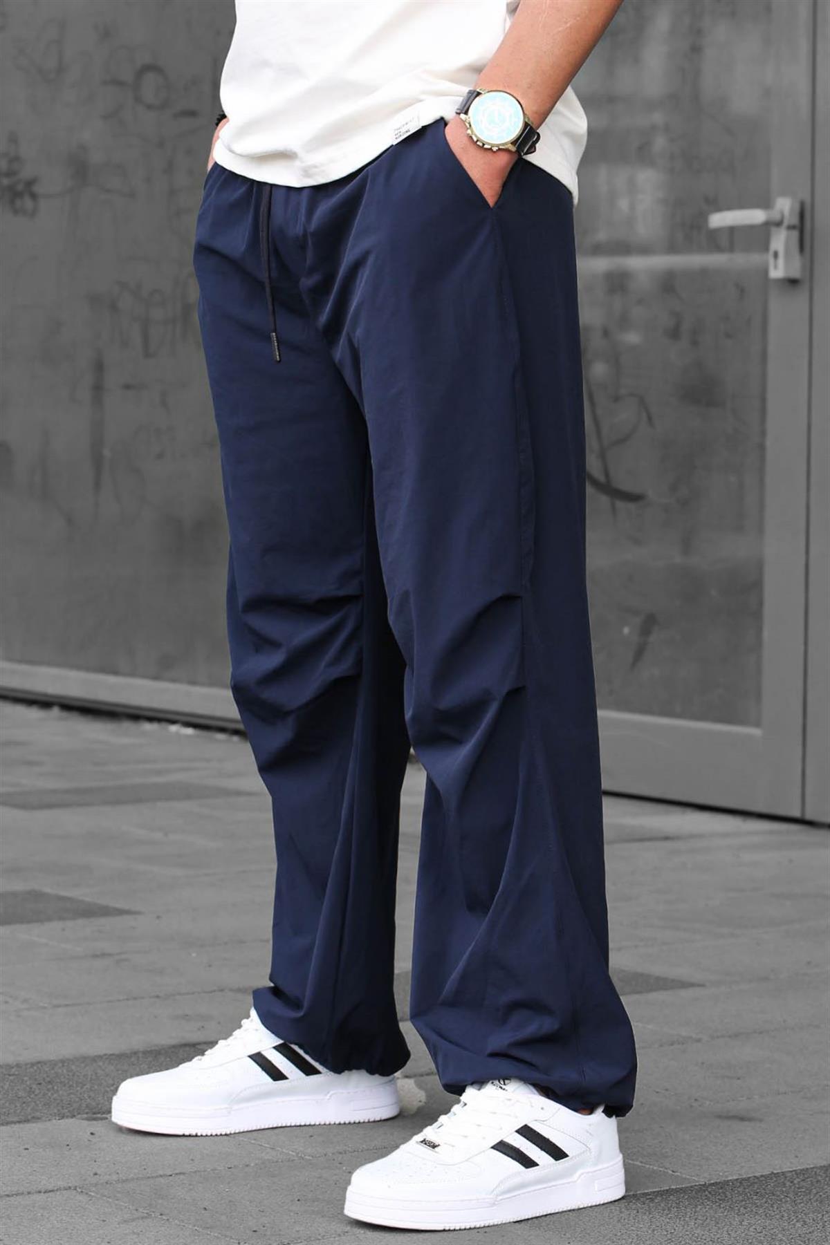 Lacivert Regular Fit Erkek Paraşüt Pantolon 6504