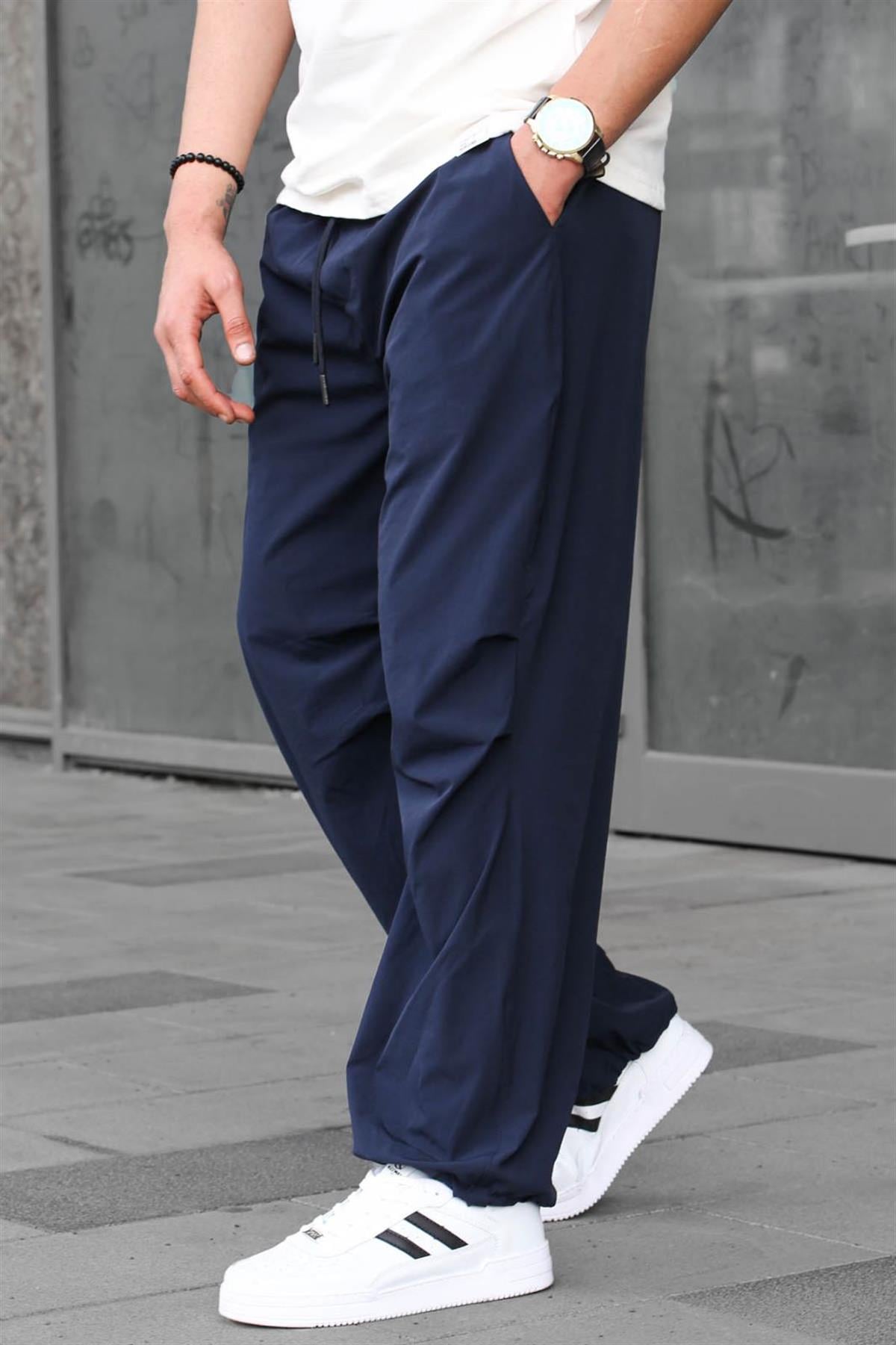 Lacivert Regular Fit Erkek Paraşüt Pantolon 6504