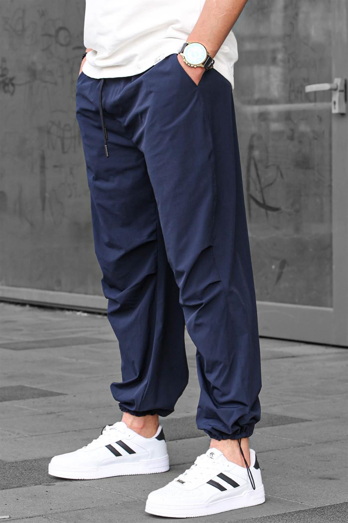 Lacivert Regular Fit Erkek Paraşüt Pantolon 6504
