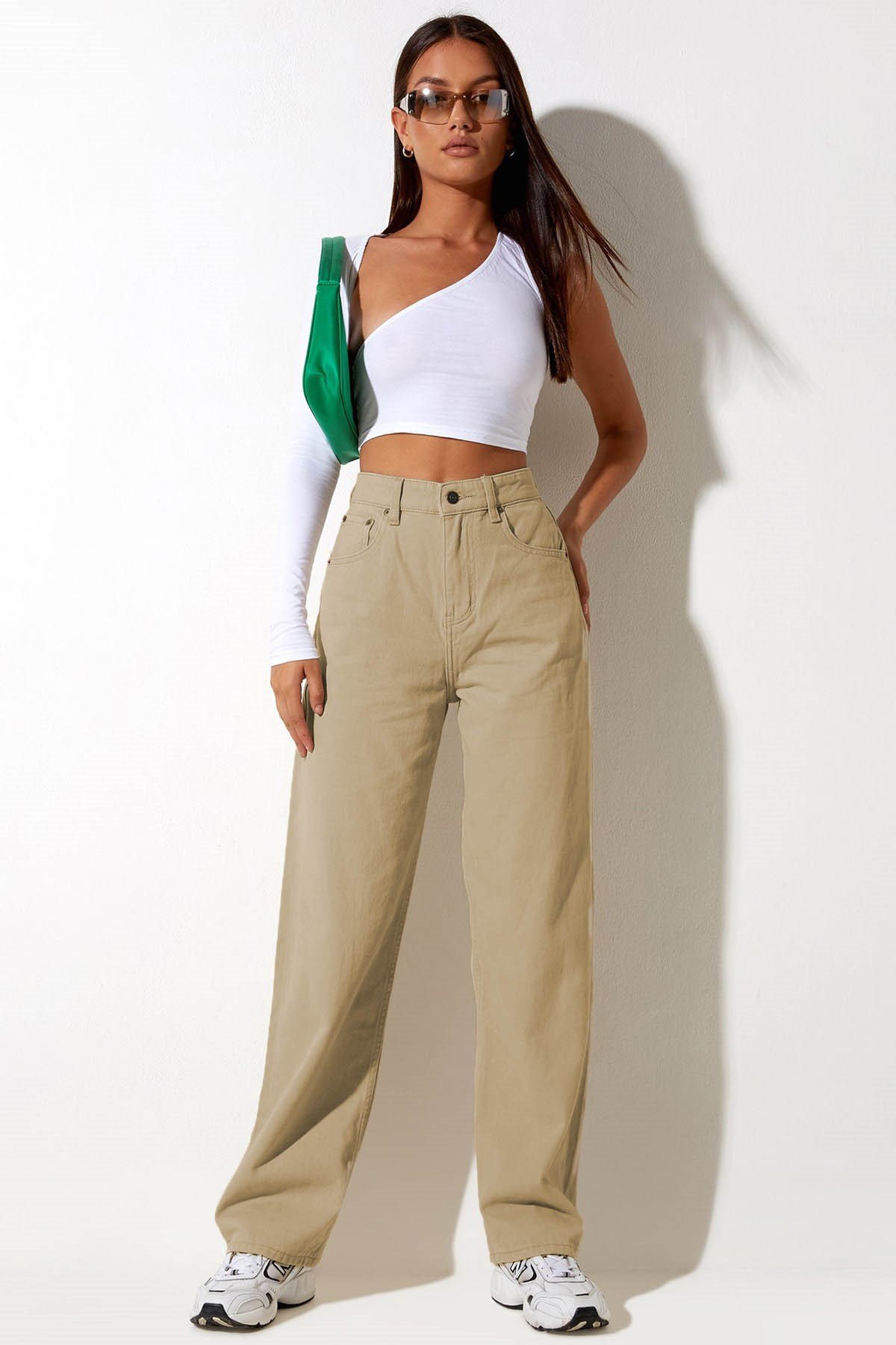 Mad Girls Bej Palazzo Jean Mg1247