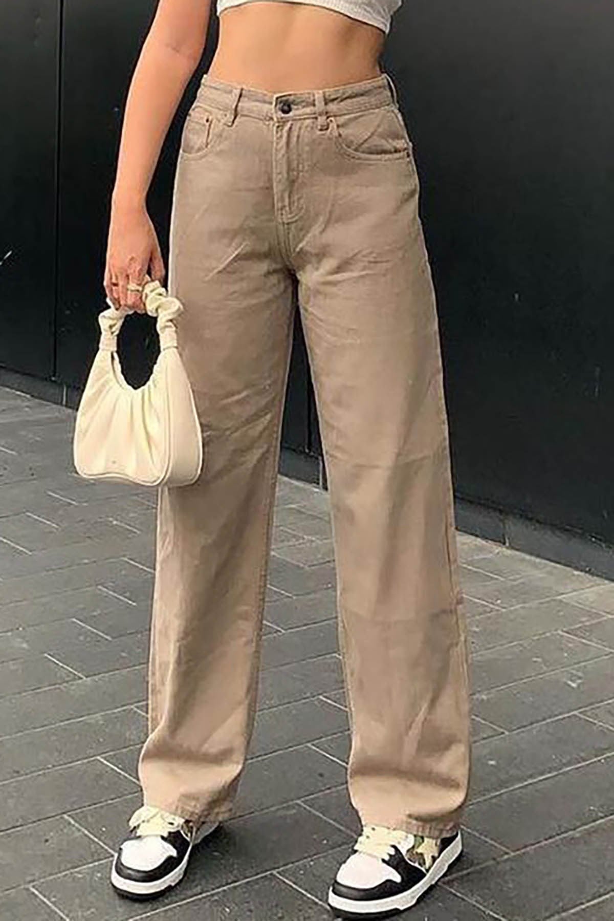 Mad Girls Bej Palazzo Jean Mg1247