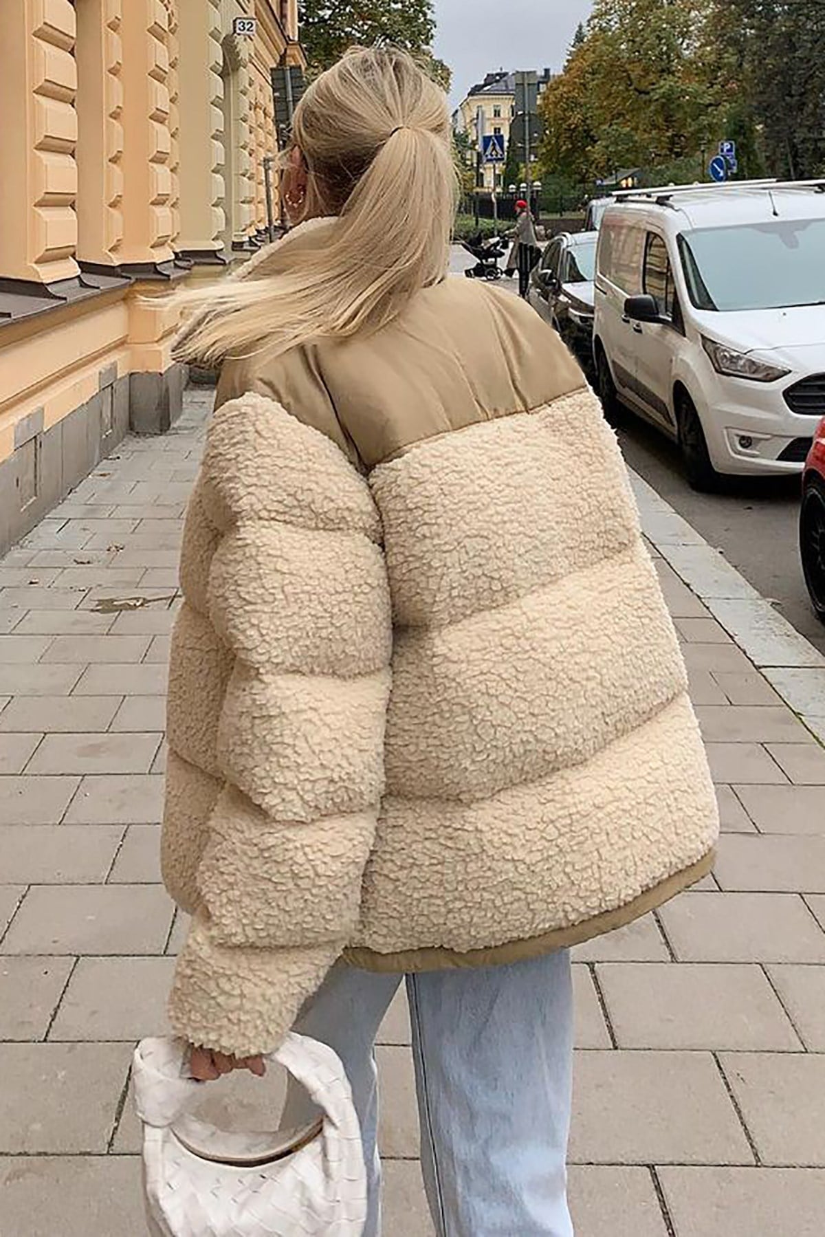 Mad Girls Bej Şişme Mont MG1371