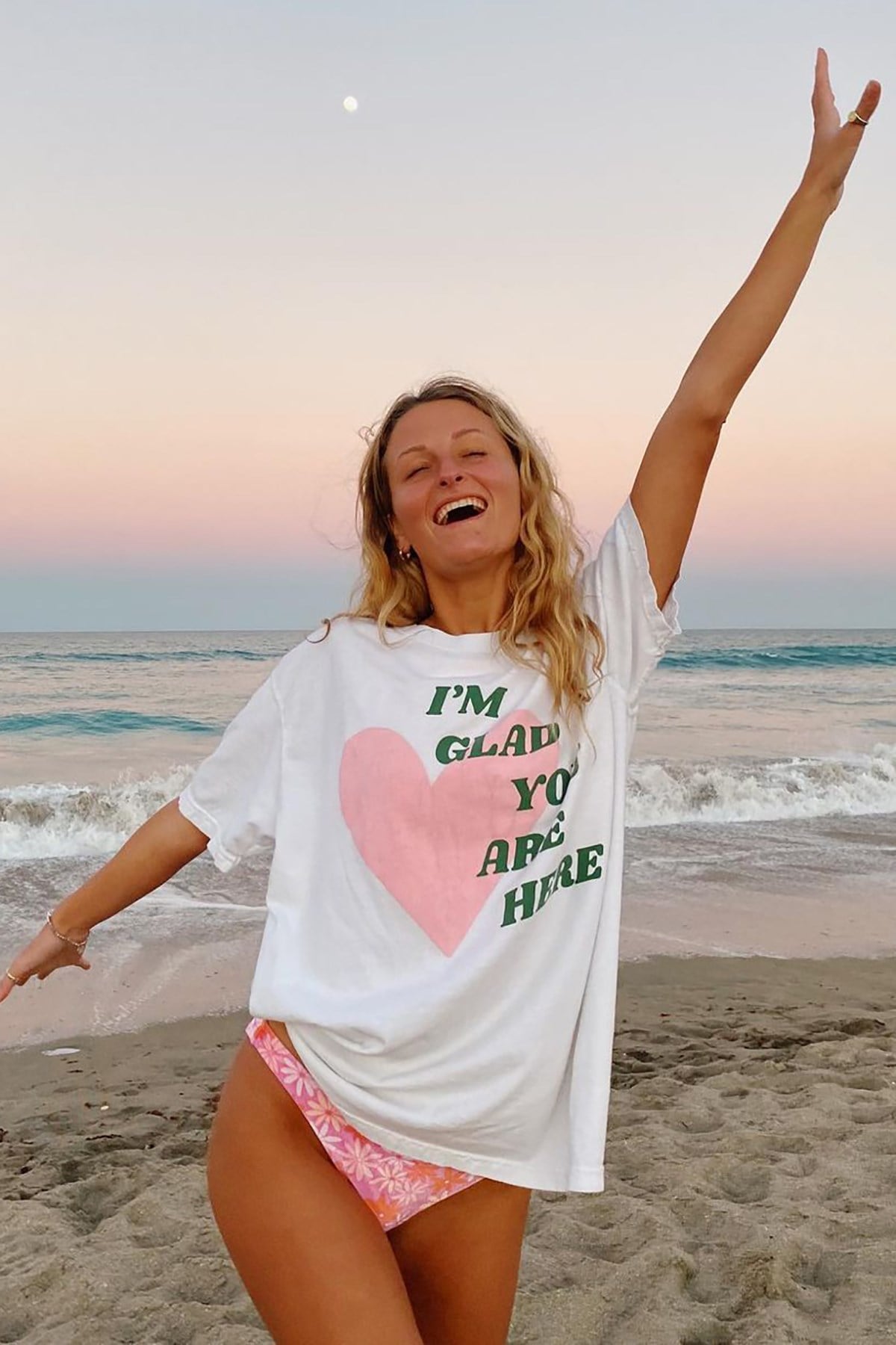 Mad Girls Beyaz Baskılı Tişört Mg1202