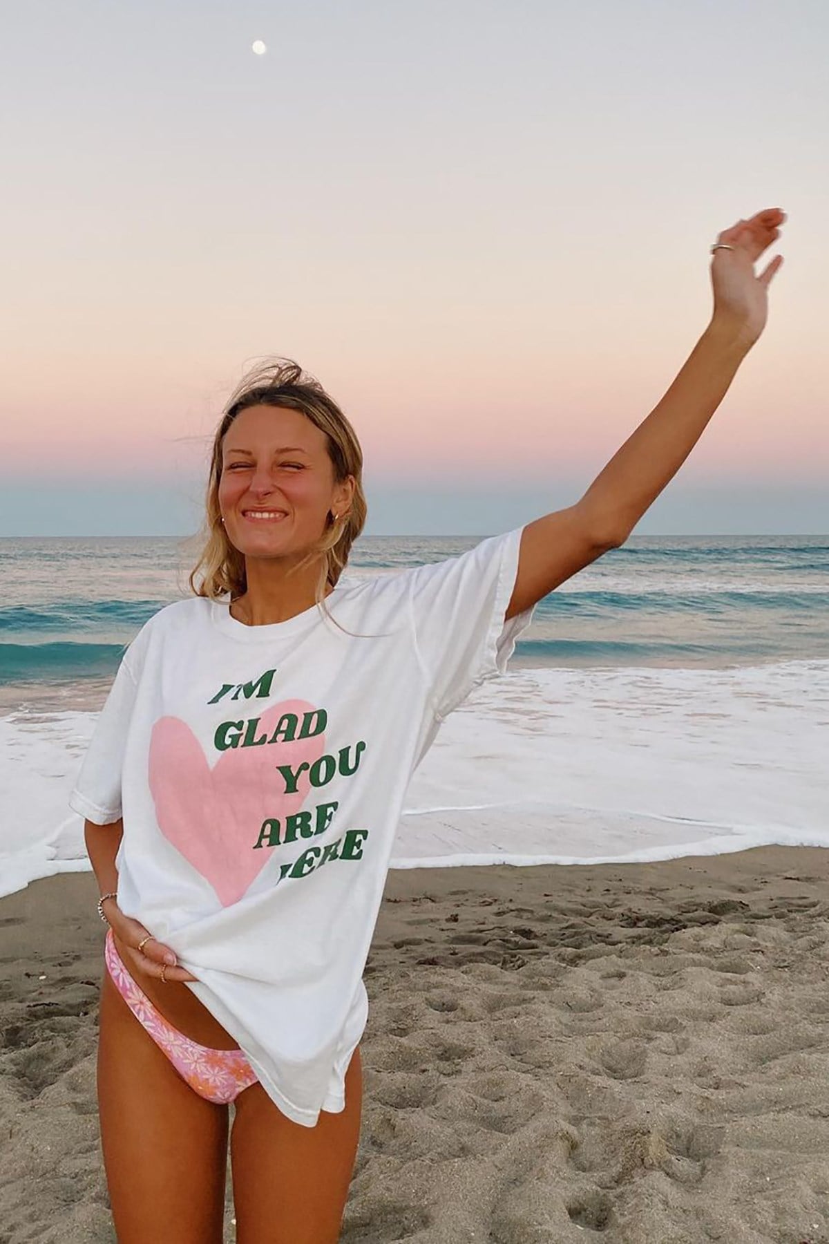 Mad Girls Beyaz Baskılı Tişört Mg1202