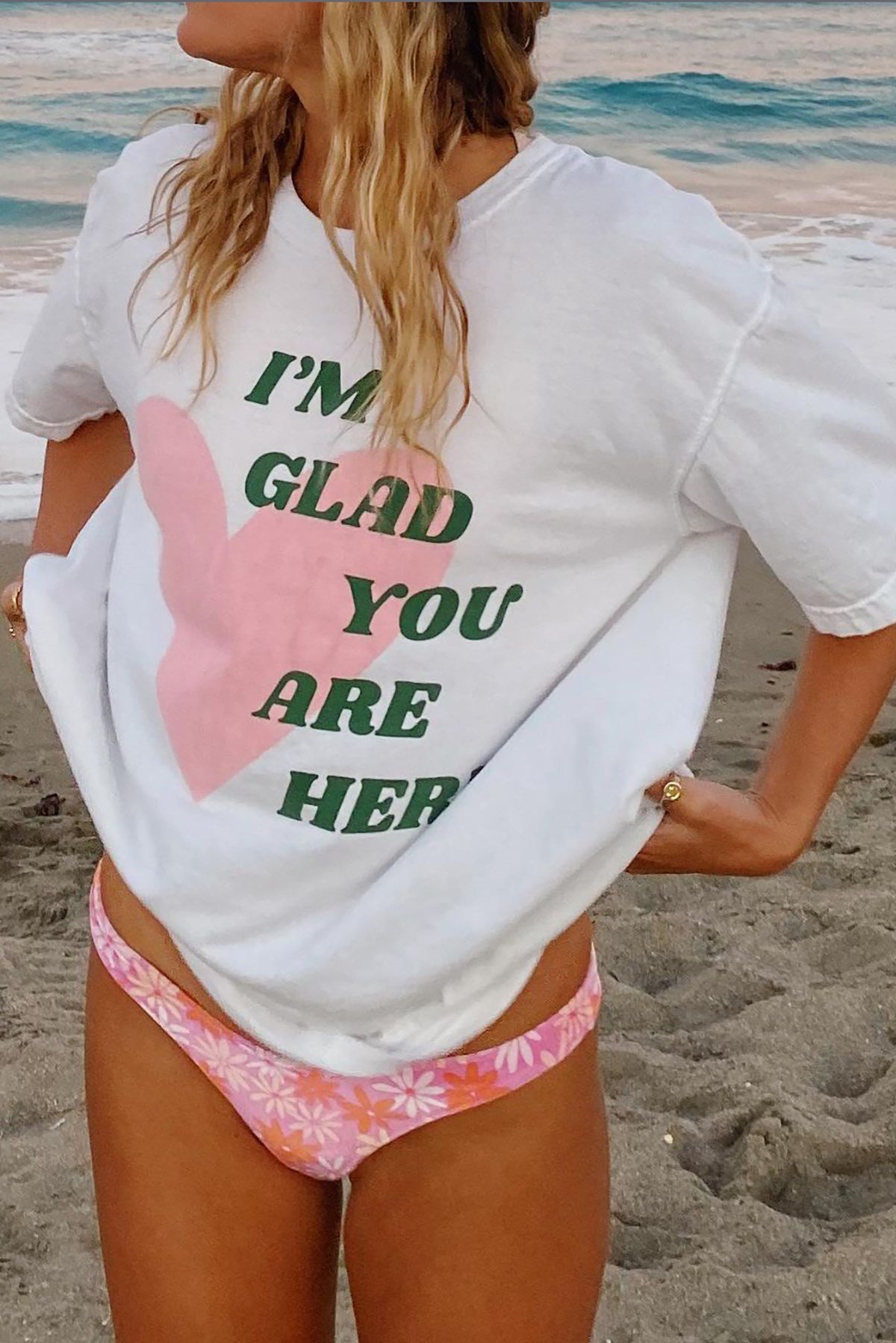 Mad Girls Beyaz Baskılı Tişört Mg1202