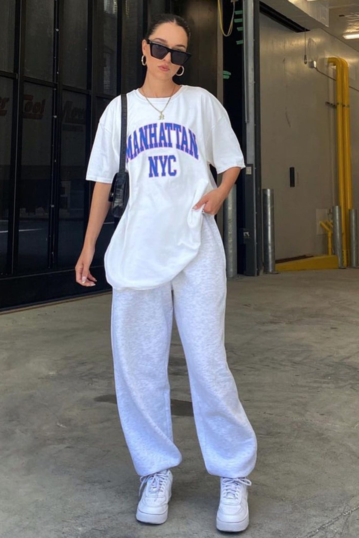 Mad Girls Beyaz Baskılı Tişört Mg1230