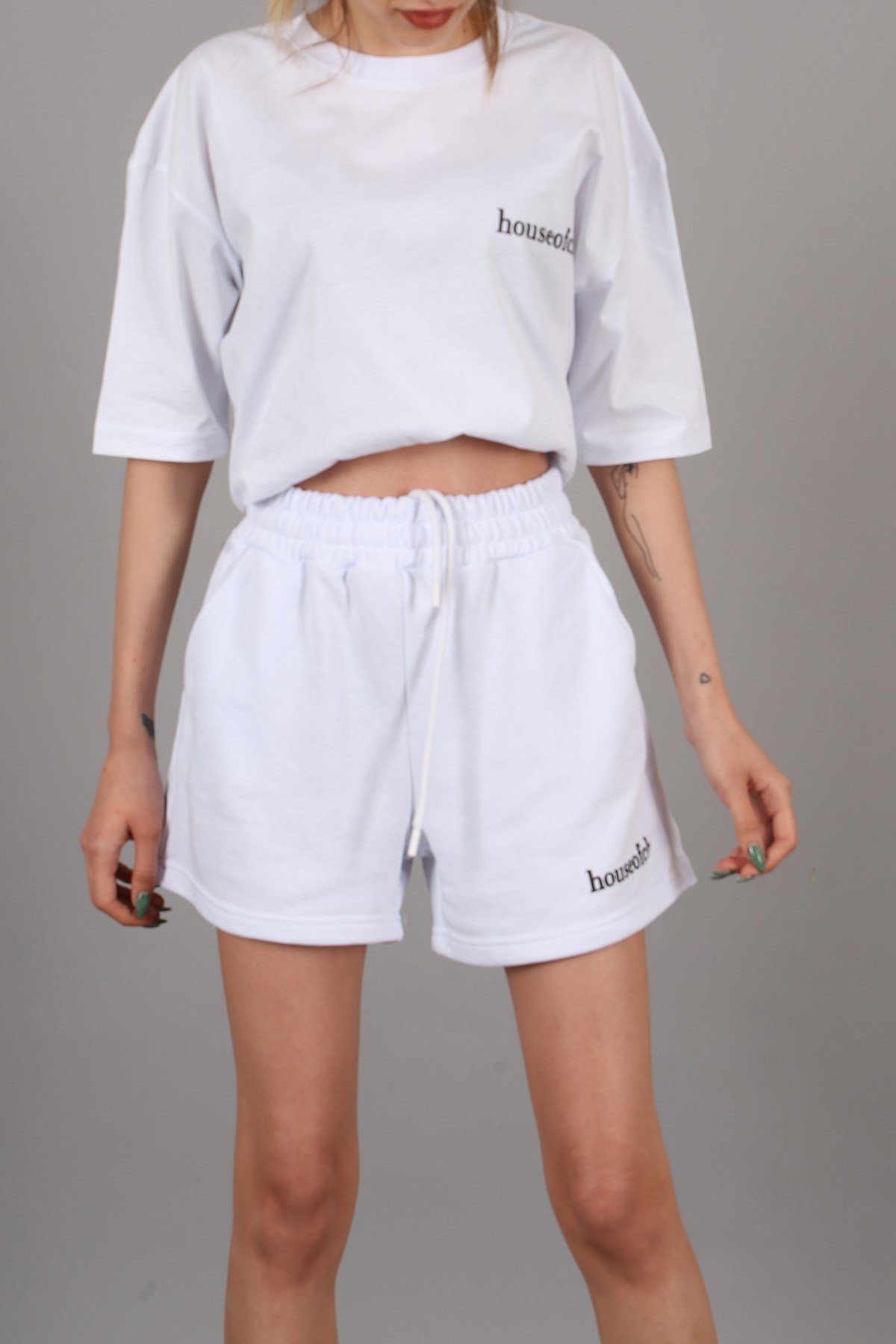 Mad Girls White Shorts Outfit MG1410