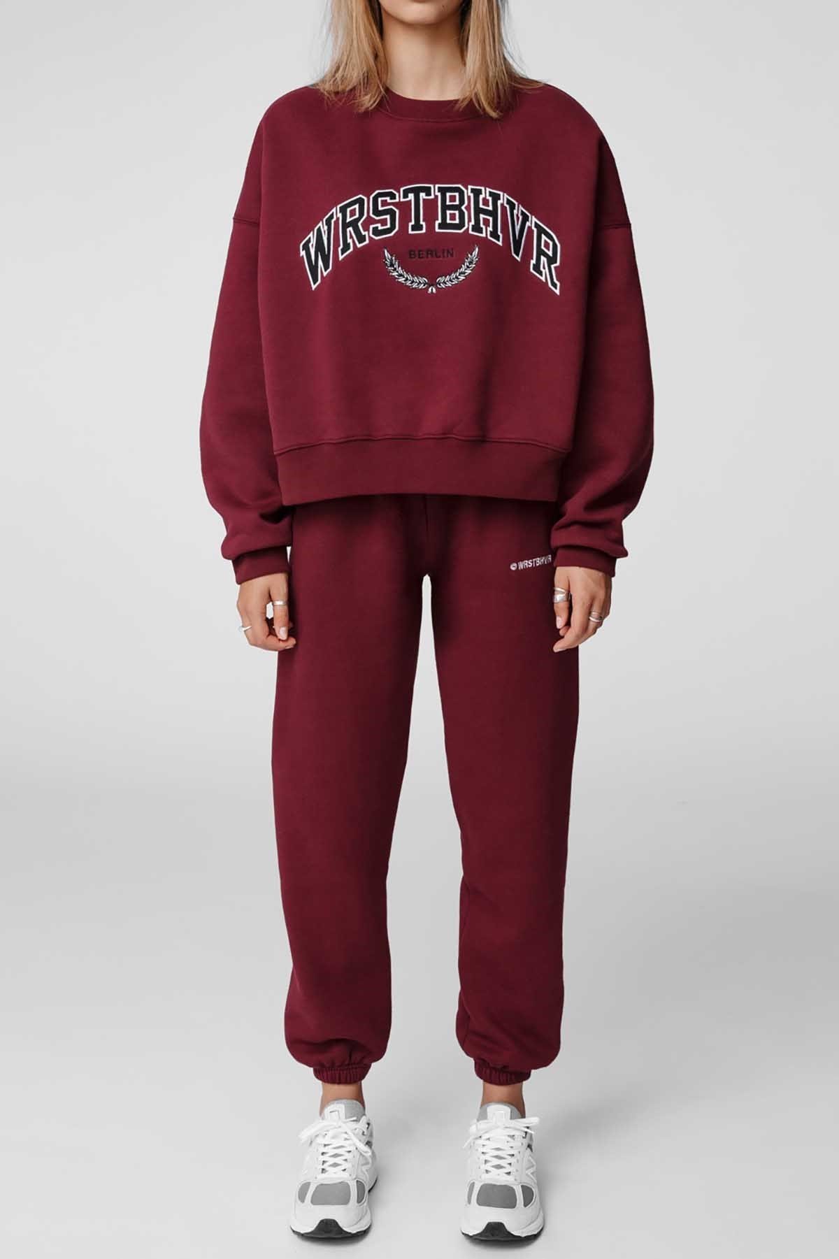 Mad Girls Bordo Kadın Eşofman Takım MG835