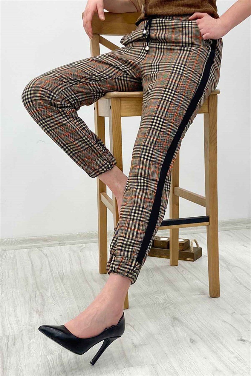 Mad Girls Double Paça Hardal Kadın Pantolon MG227