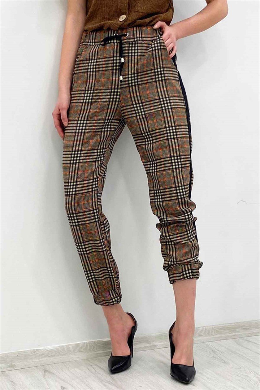 Mad Girls Double Paça Hardal Kadın Pantolon MG227