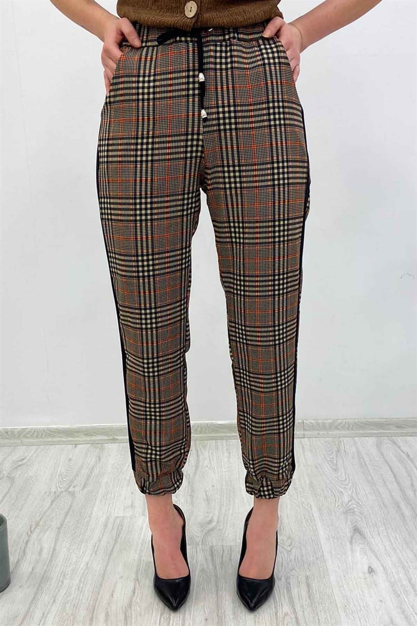 Mad Girls Double Paça Hardal Kadın Pantolon MG227