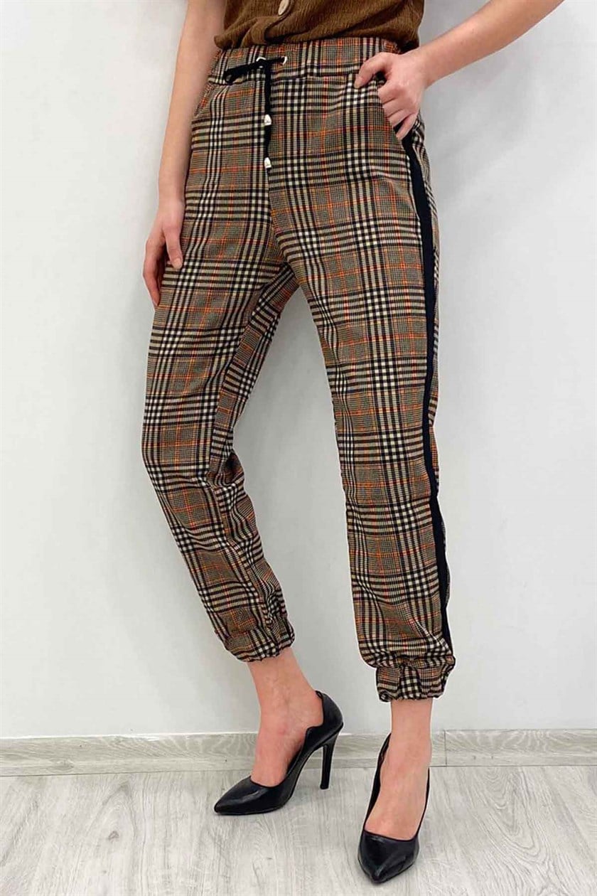 Mad Girls Double Paça Hardal Kadın Pantolon MG227