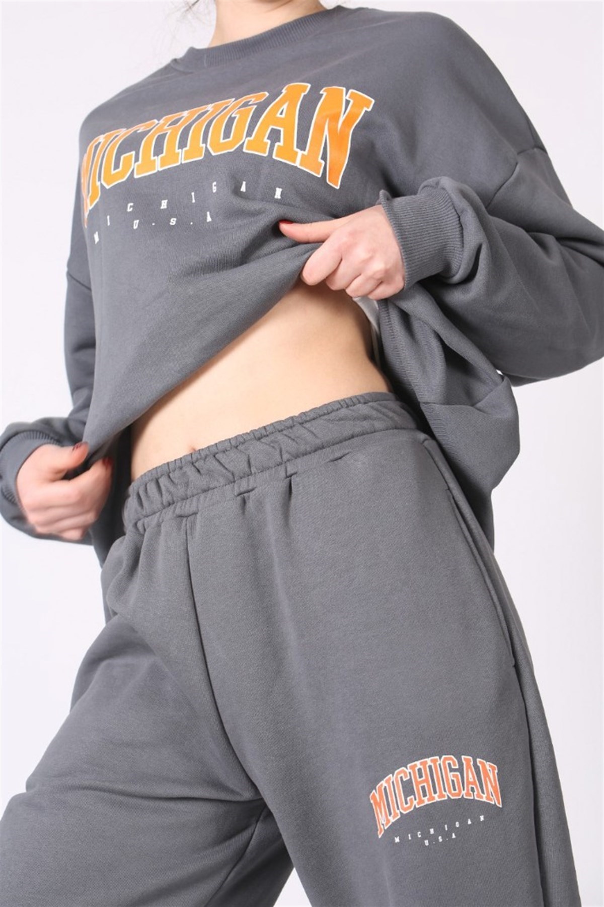 Mad Girls Füme Eşofman Takım MG953