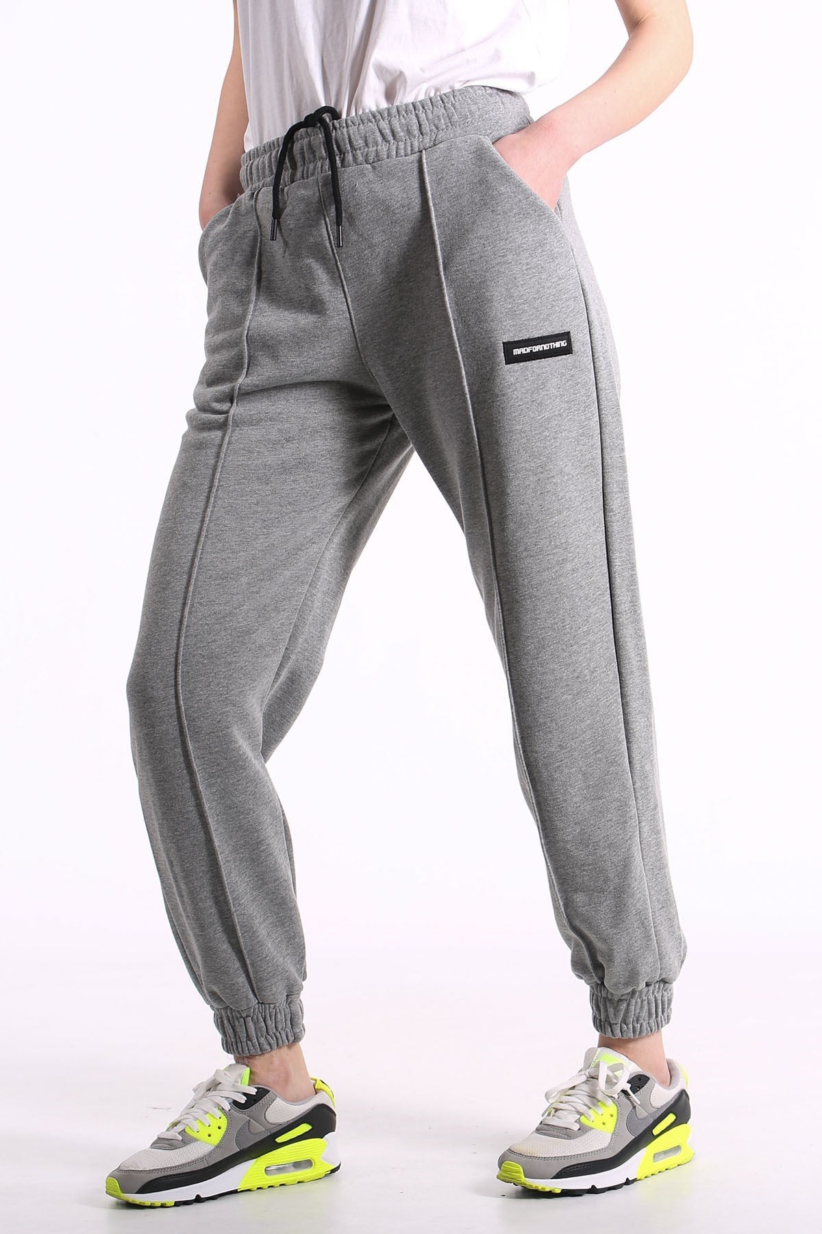 Mad Girls Füme Kadın Jogger Eşofman MG303