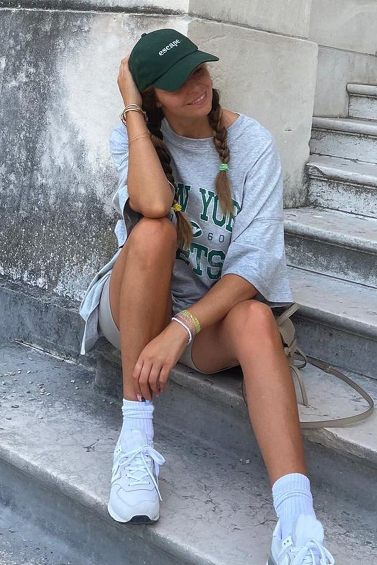 Mad Girls Gri Baskılı Tişört Mg1226