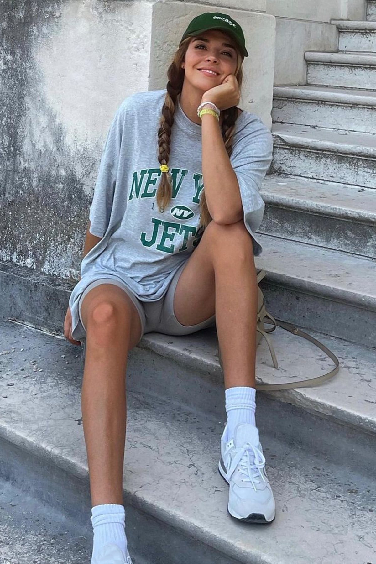 Mad Girls Gri Baskılı Tişört Mg1226