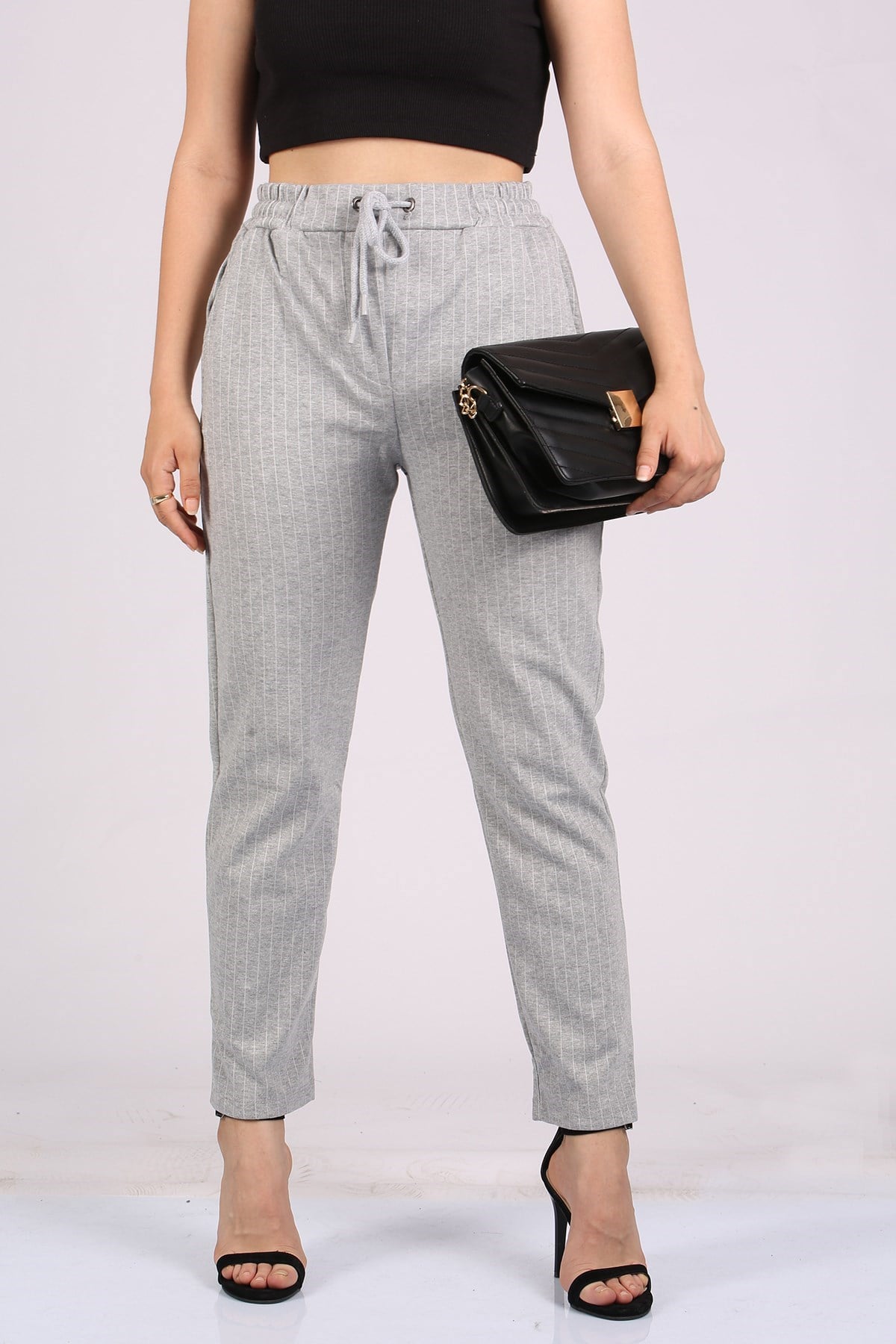 Mad Girls Gri Pantolon Mg1106