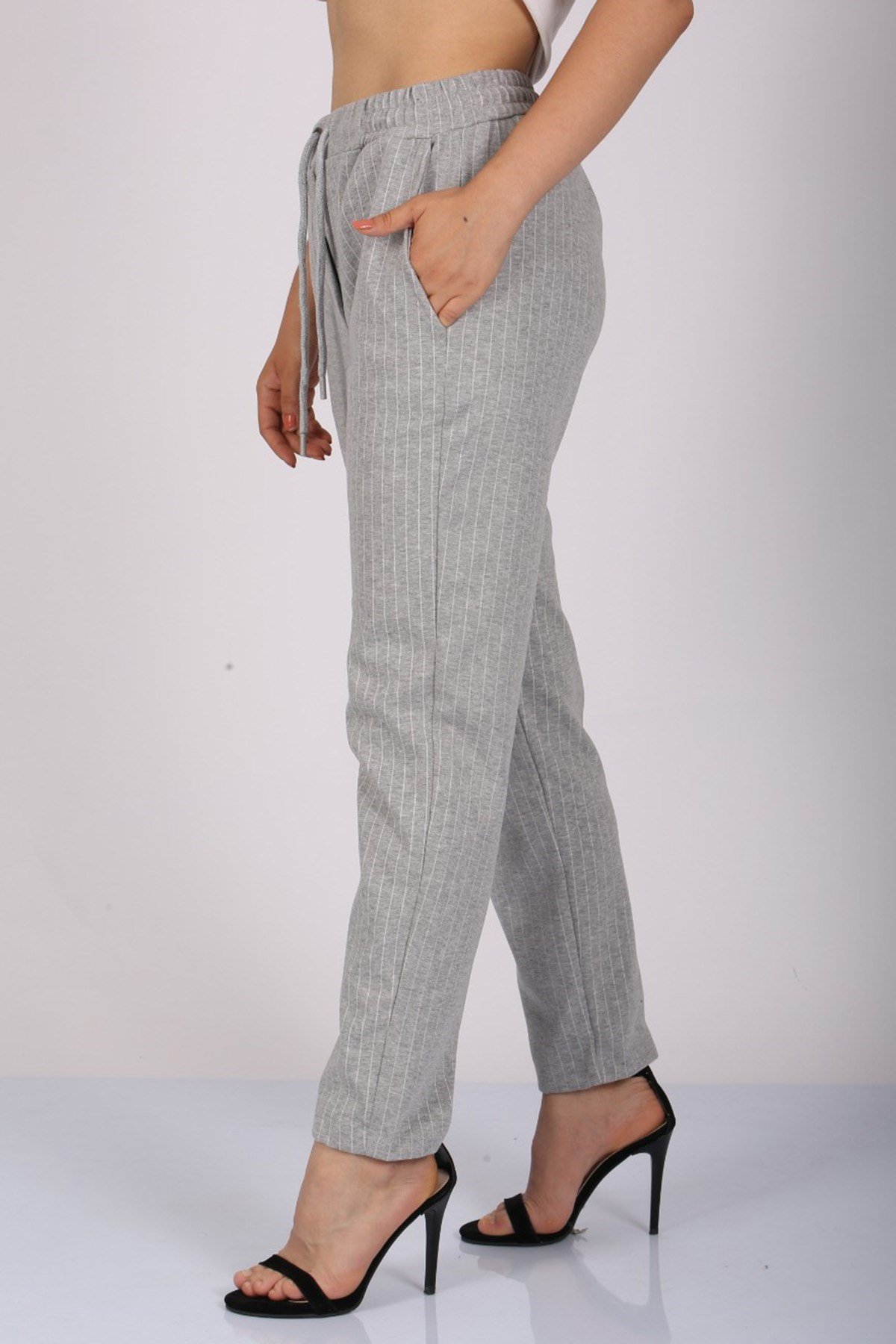 Mad Girls Gri Pantolon Mg1106