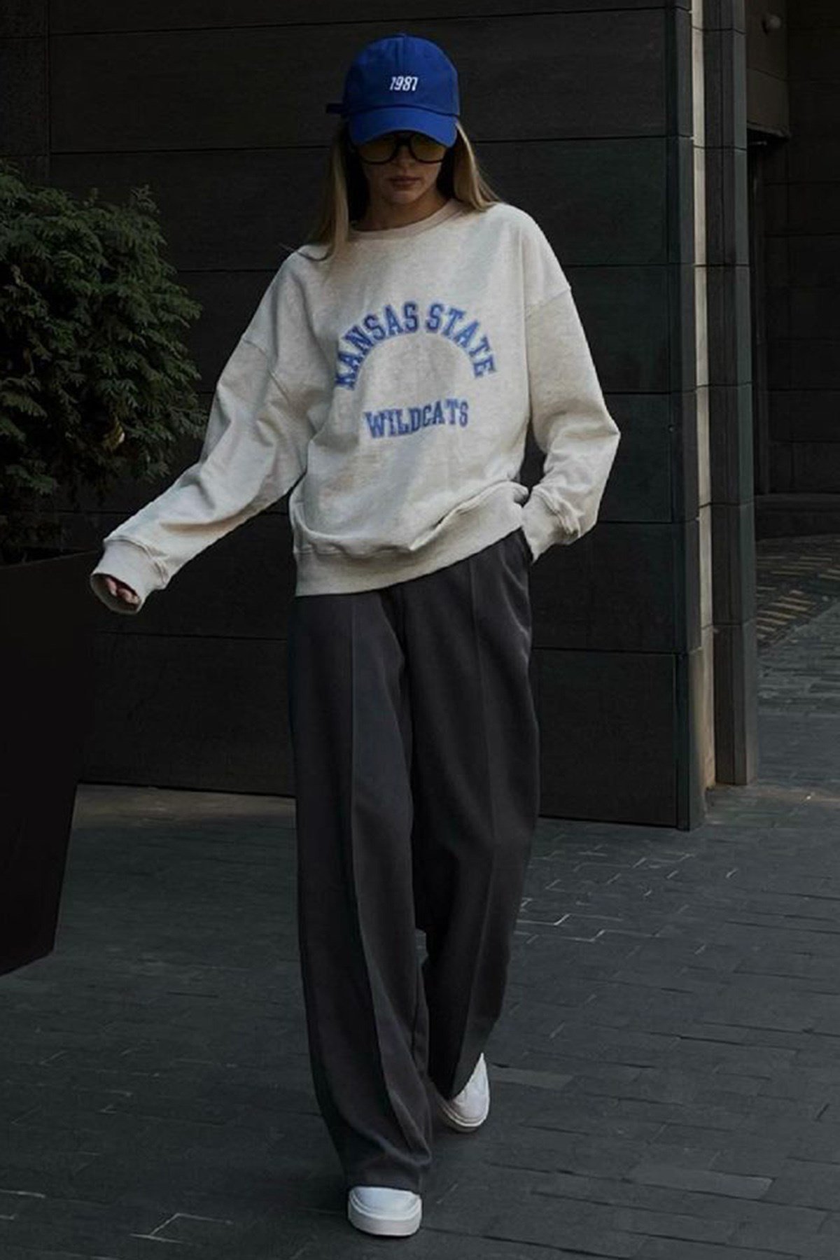 Mad Girls Gri Sweatshirt MG1217