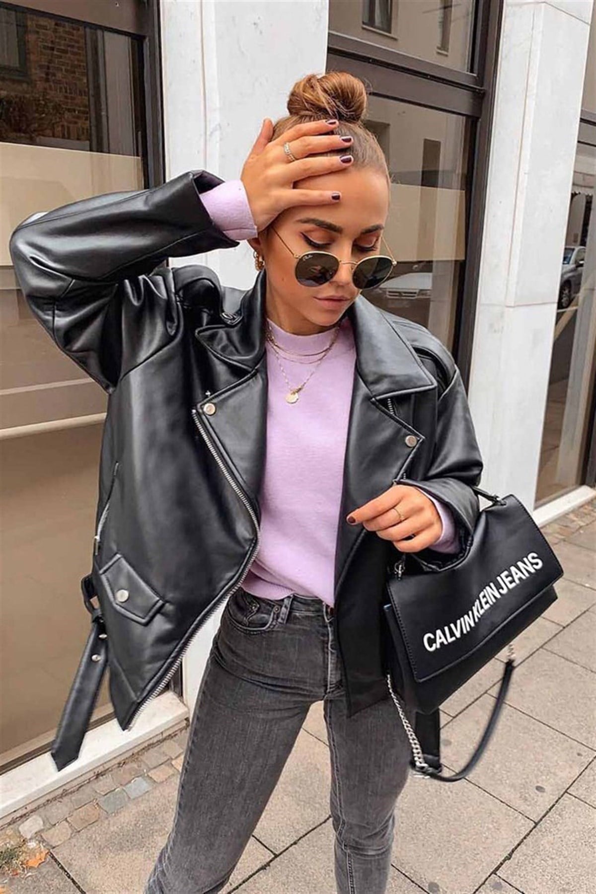 Mad Girls Black Women's Leather Jacket MG135